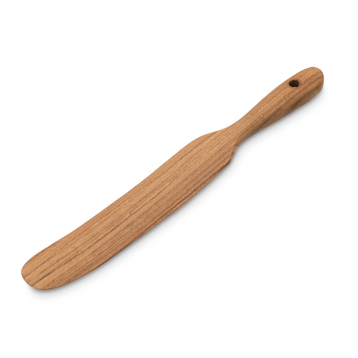 FAAY Skinny Spurtle - Premium Teak Wood Sourdough Mixer & Bread Stirring Spatula for Baking, Dough Whisking, Jar Scraping | Ideal for Sourdough Starter, Bread Making, Cookie Dough | Perfect Kitchen Tool for Bakers & Home Cooks | Great Baking Gift Idea for Christmas & Housewarming