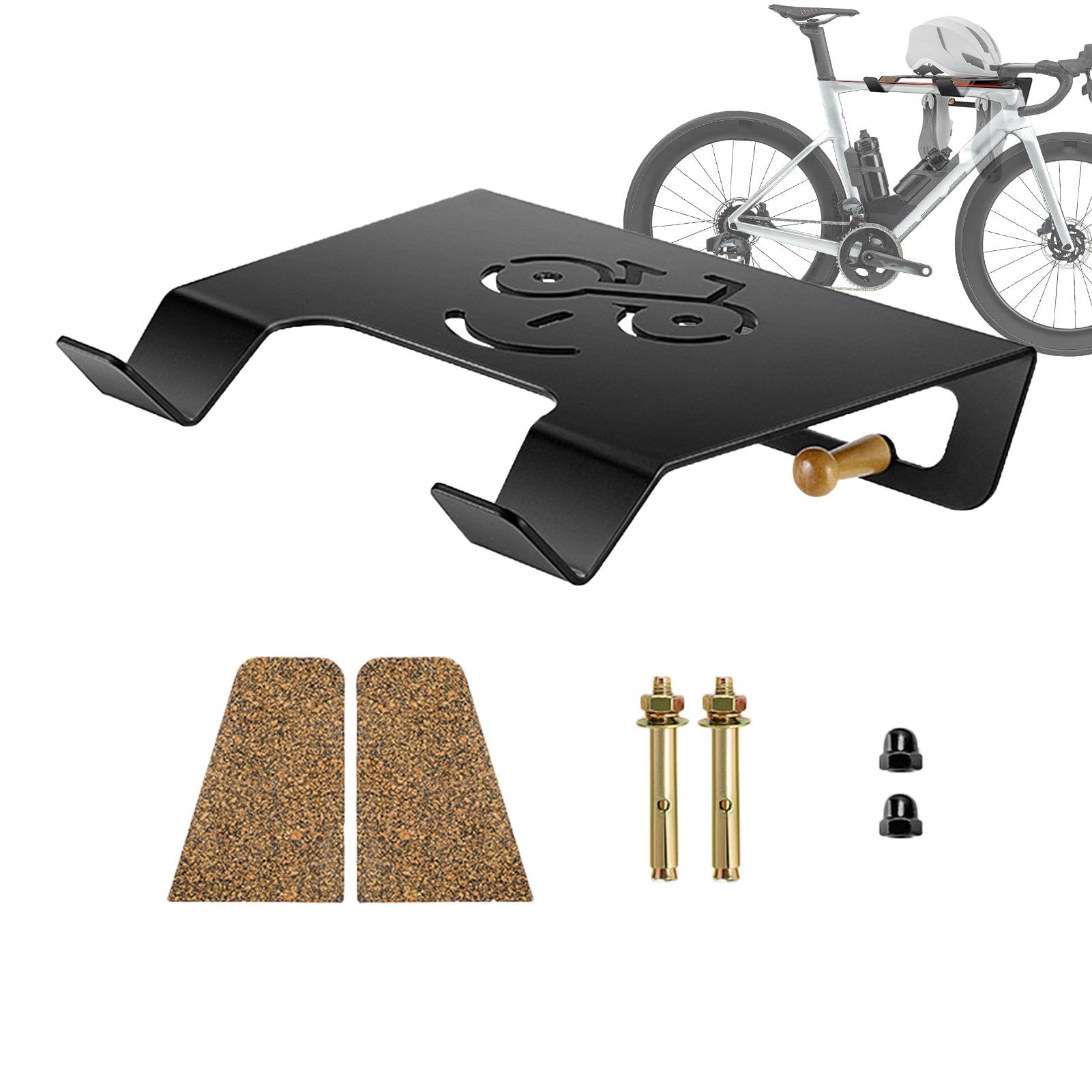 Wall Mount Bike Hanger - Space Saving Bike Rack for Garage, Bedroom & Storage Rooms | Heavy Duty Bike Storage Organizer with Easy Installation | Perfect for Home, Apartment & Small Spaces