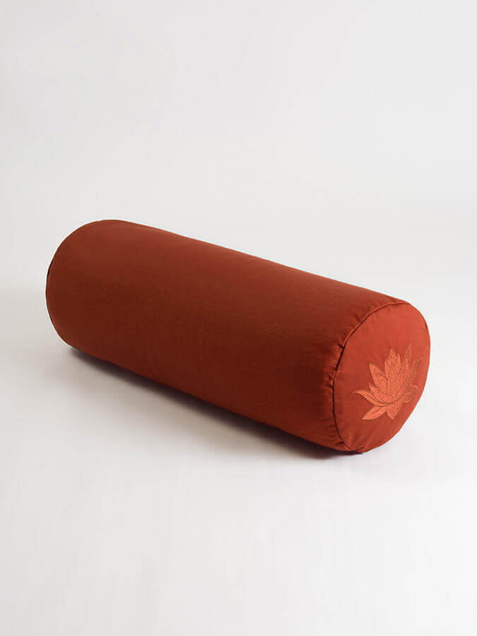Organic Cotton Buckwheat Meditation Bolster Cushion for Yoga & Zen Relaxation - Perfect for Yoga Studios, Home Meditation & Stress Relief