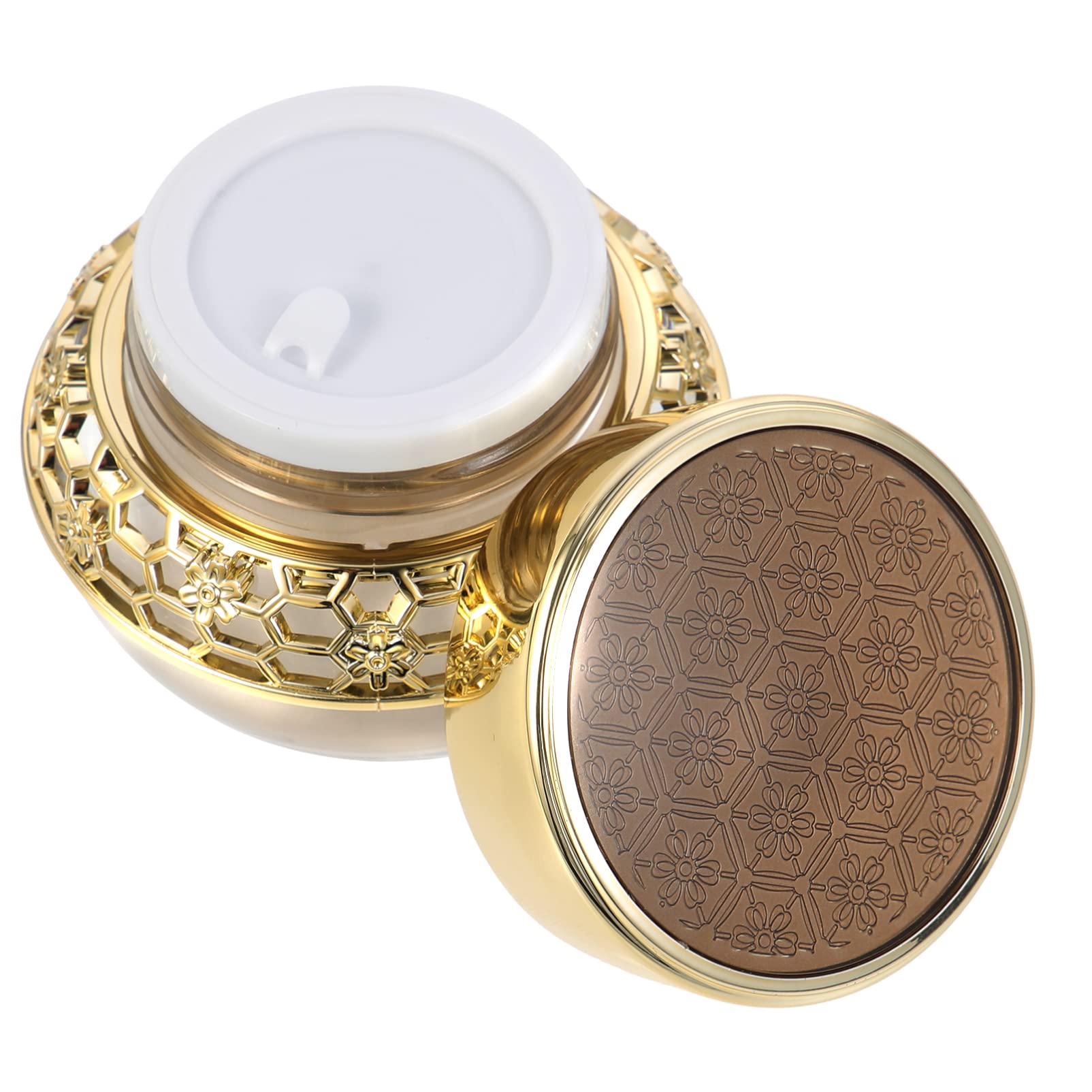 Beaupretty Empty Vintage Face Cream Jar - Refillable Facial Cream Container for Skincare & Toiletries | Perfect for DIY Beauty, Travel, and Home Storage