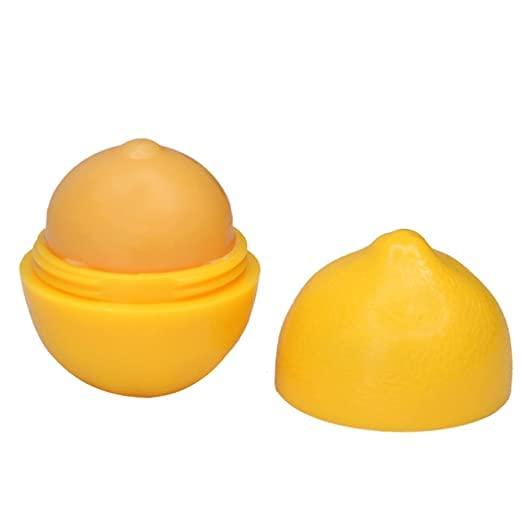 GLAN Lemon Flavored Lip Balm - Long Lasting Moisturizing Glossy Lip Care, Exfoliates & Reduces Dead Skin - Perfect for Daily Hydration & Soft Lips at Work, School or Outdoor Activities