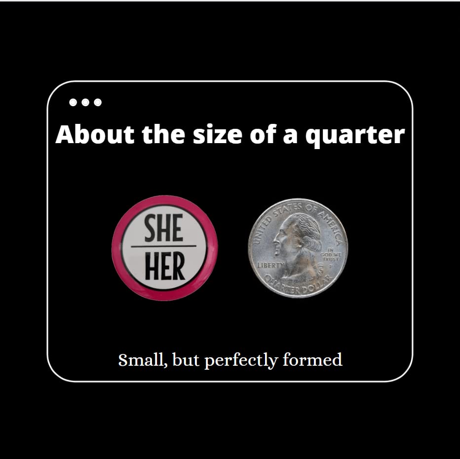 My Pronouns Are Pins - Bulk Pack of 500 Customizable LGBTQ+ Pride Badges (1 Inch/25mm) - Gender Pronouns Pins for Pride Events, School, Work & Everyday Wear