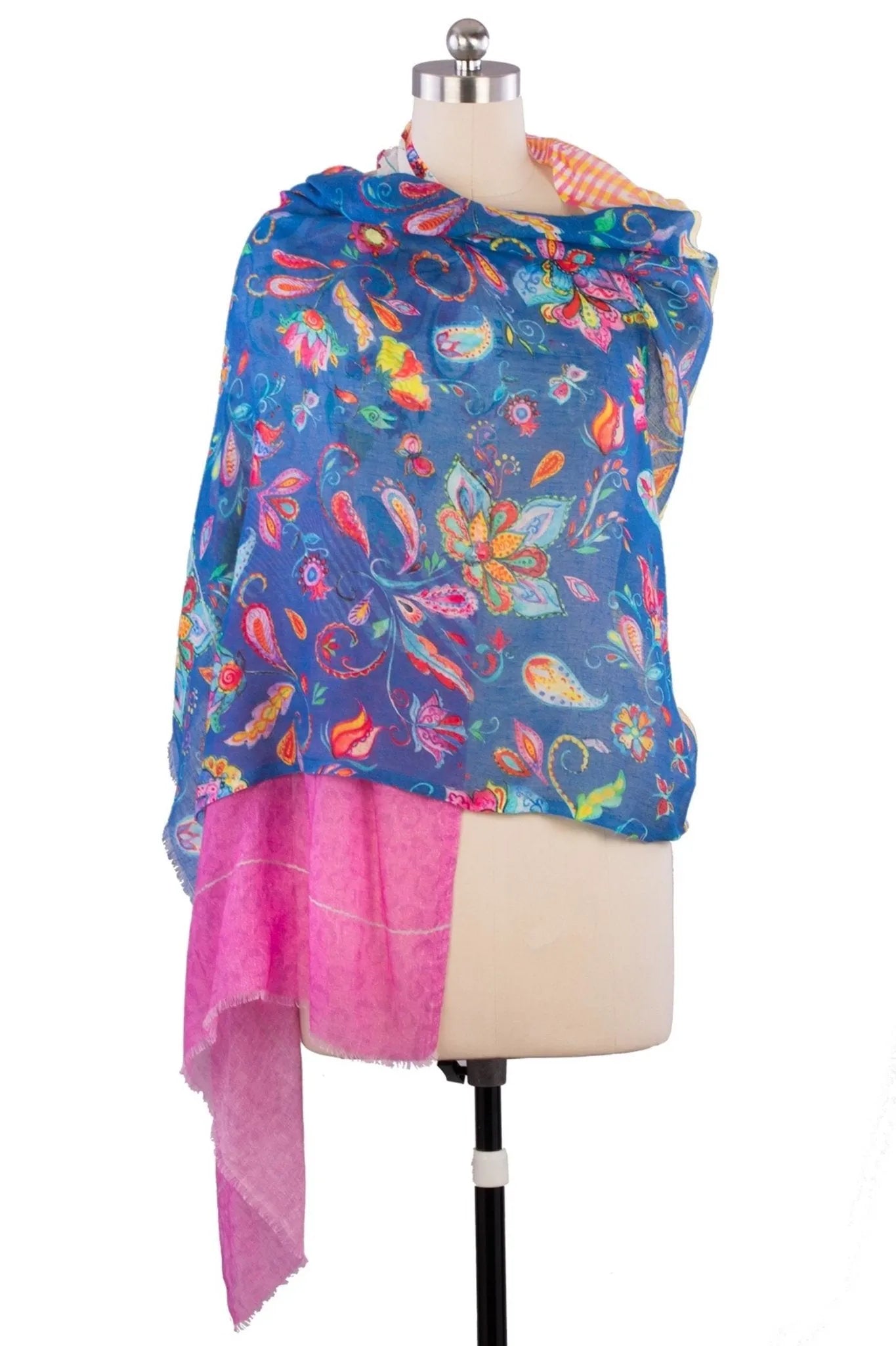 Stylish Multi-Patterned Ocean Scarf for Women - Lightweight Summer Beach Wrap, Boho Fashion Accessory for Travel, Vacation, and Outdoor Activities