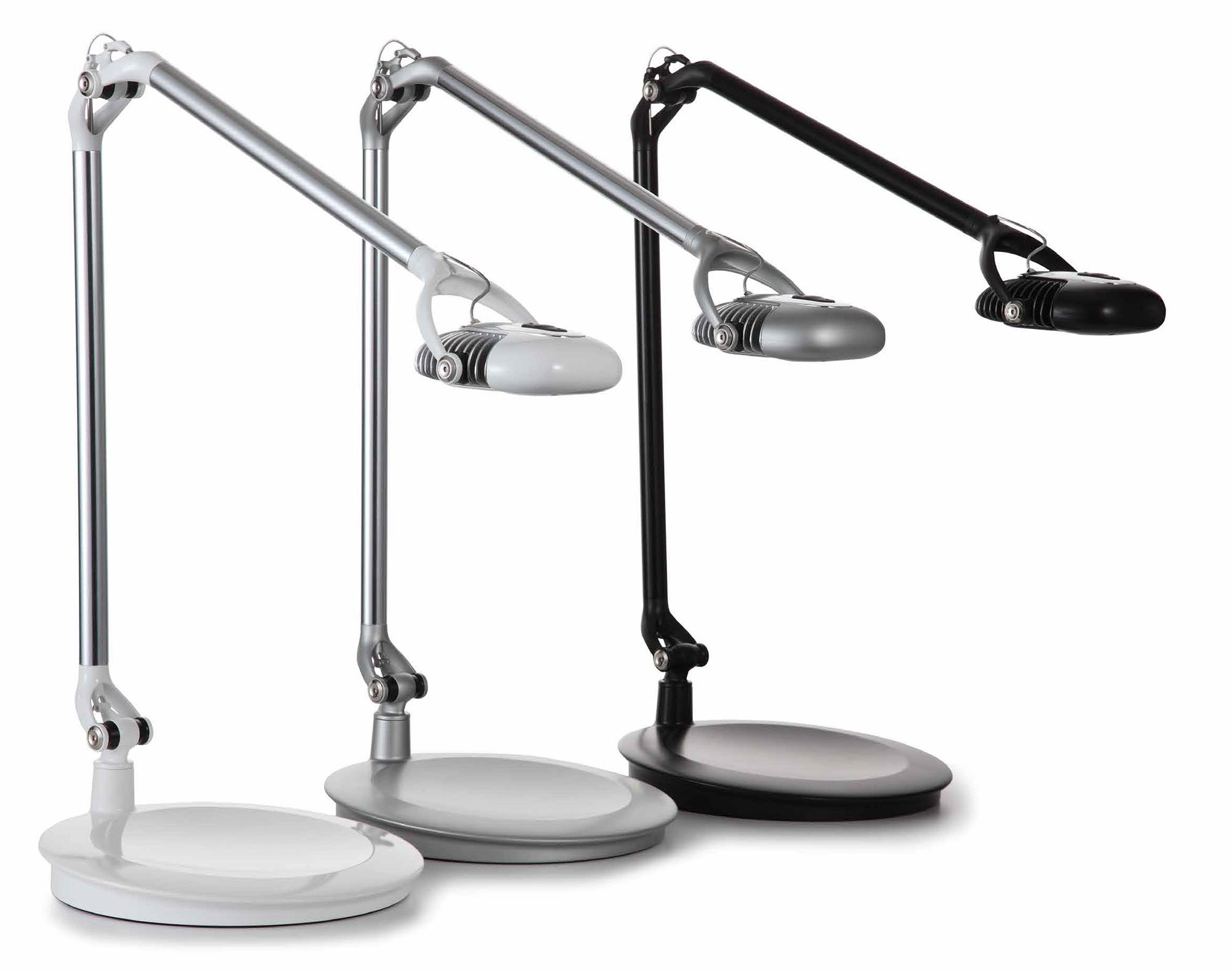 Humanscale Element Table Lamp Mount - Silver Desk Mount for Adjustable Lighting | Perfect for Home Office, Study & Workspace