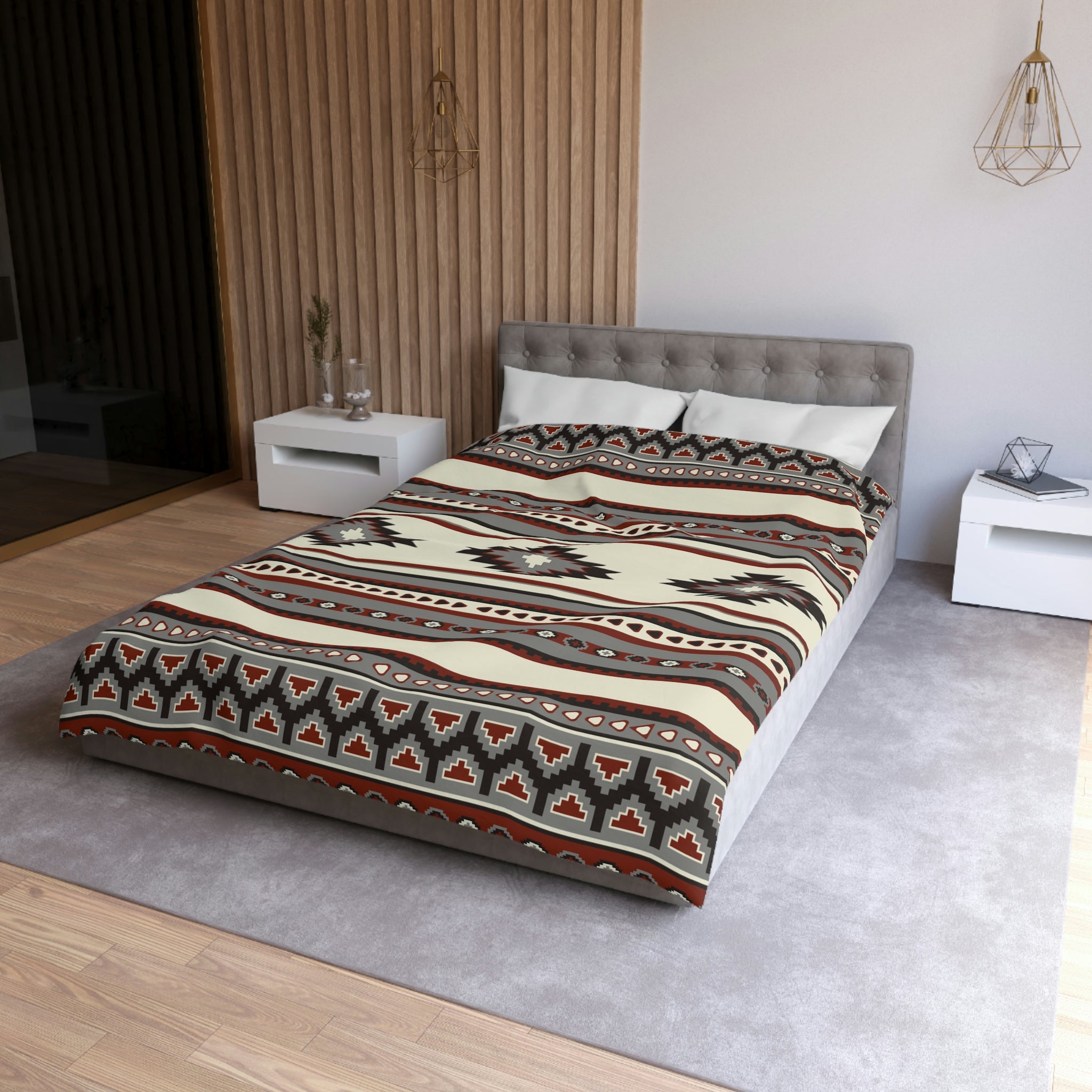 Spirit Canyon Microfiber Duvet Cover Set - Southwestern Style Bedding for Queen & Twin Beds | Soft & Breathable Bedroom Decor for Cozy Sleep & Southwestern Themed Rooms