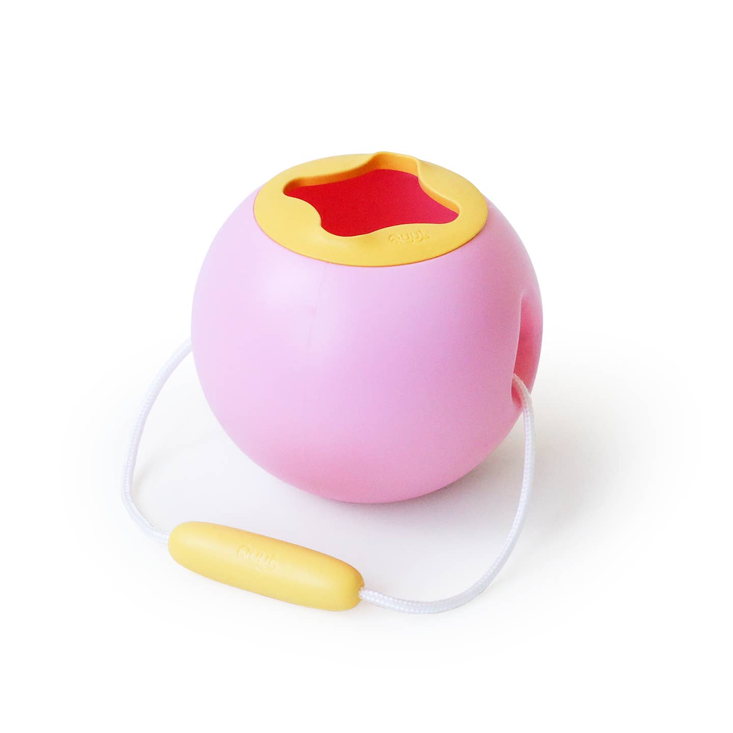 Mini Ballo No Spill Bucket - Leak Proof Sand & Water Play Toy for Toddlers | Banana Pink Color | Perfect for Beach, Sandbox & Bath Time Fun
