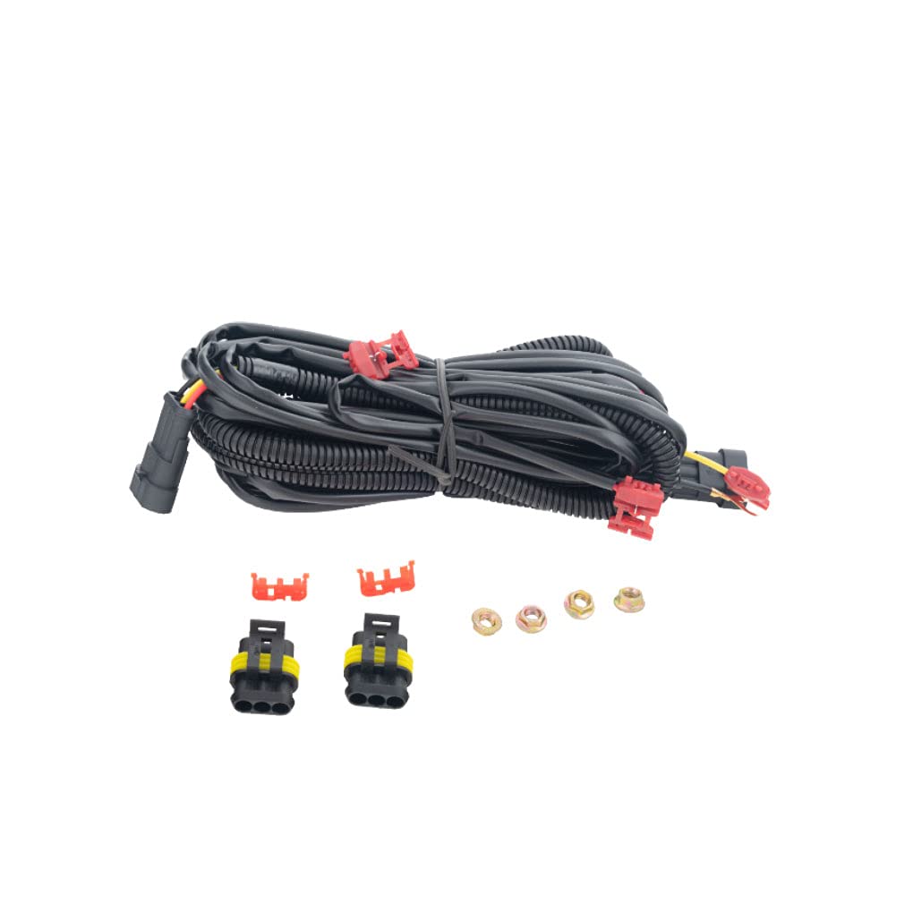 2019-2020 Toyota Avalon LED Daytime Running Lights & Fog Lights Kit with Switch Harness - Complete Left & Right Assembly Set for Enhanced Visibility and Safety Driving