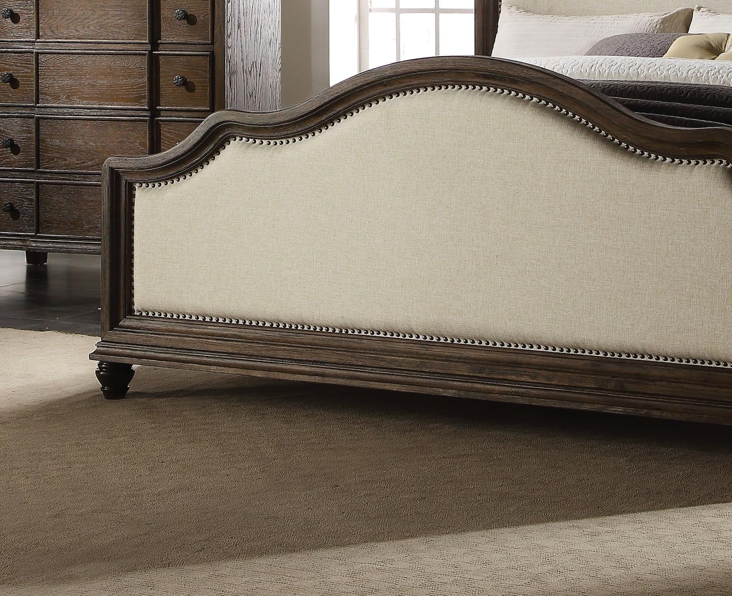 Modern 3-Piece Wooden Bedroom Set - Queen Size Panel Bed, Dresser & Nightstand (Box Spring Required) - Perfect for Master Bedrooms, Guest Rooms & Small Spaces