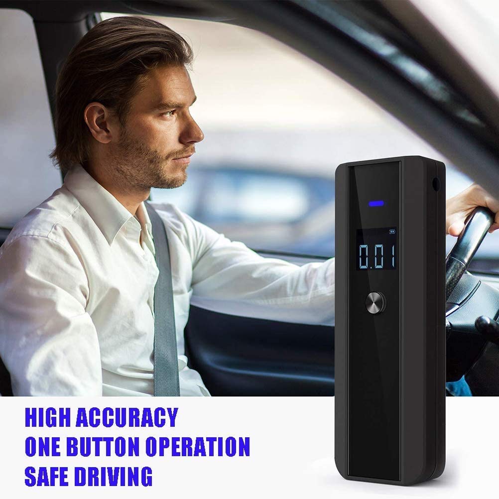 Professional Breathalyzer - High Accuracy Portable Alcohol Tester for Personal & Workplace Use | Reliable BAC Detection for Drivers, Partygoers & Safety Checks