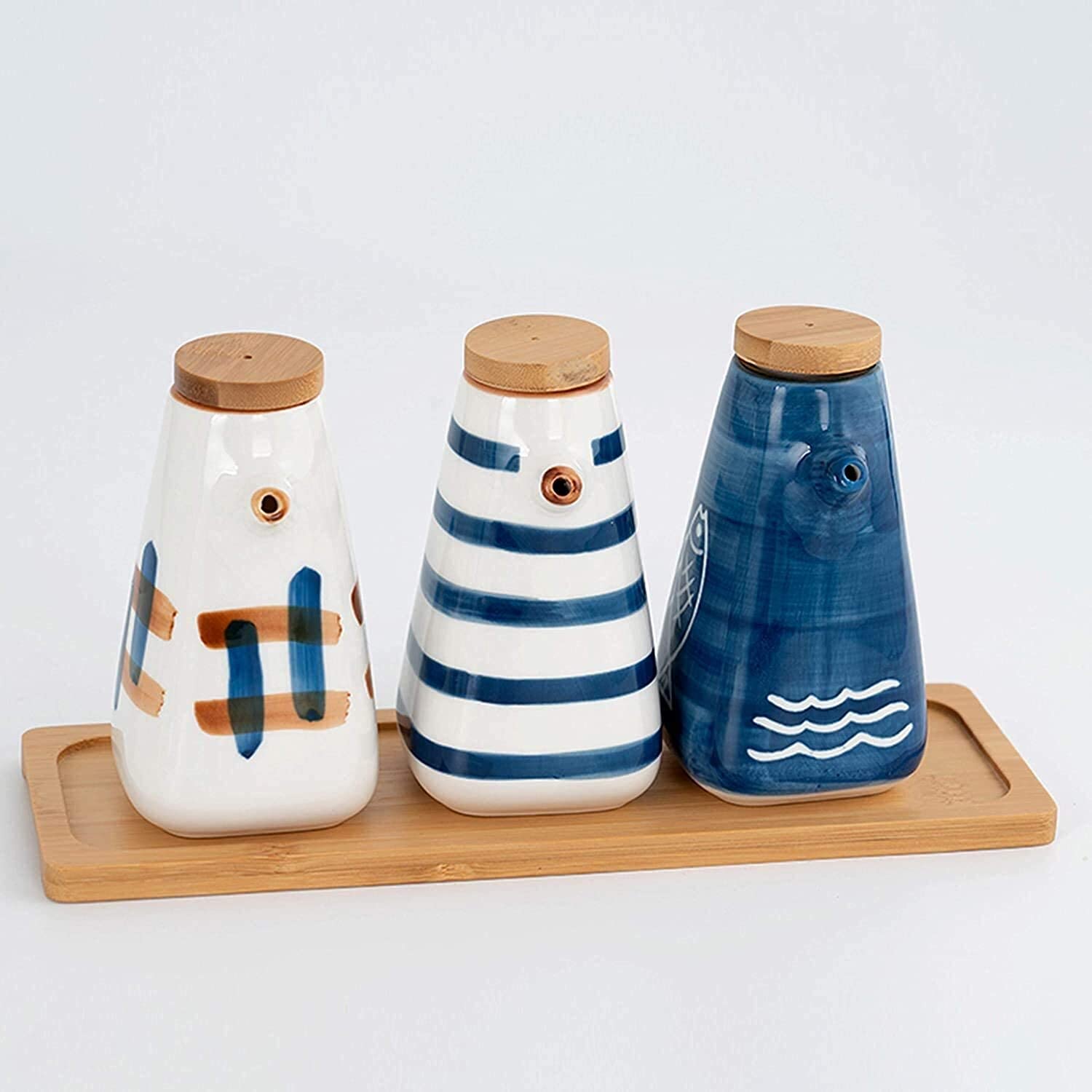 Premium Olive Oil Dispenser Bottle - Ceramic Oil & Vinegar Cruet with Cork Stopper - Perfect for Kitchen, Dining & Gifting - Ideal for Olive Oil, Soy Sauce, Balsamic Vinegar & Liquid Condiments