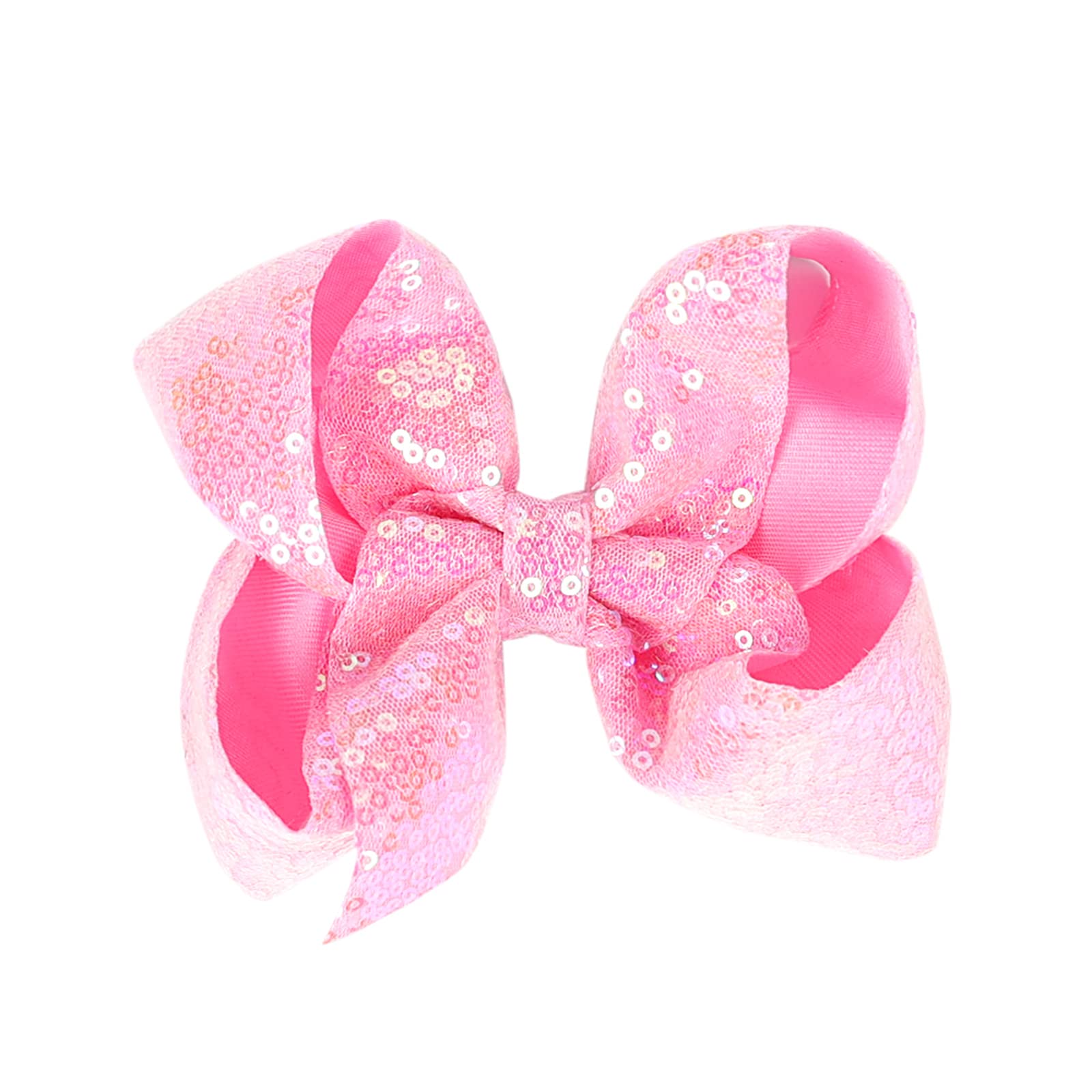 5 Inches Large Sequins Alligator Hair Clips - Sparkly Hair Barrettes for Women, Teens, Girls & Kids (Pink) | Perfect for Parties, Weddings, Prom & Everyday Hair Accessories