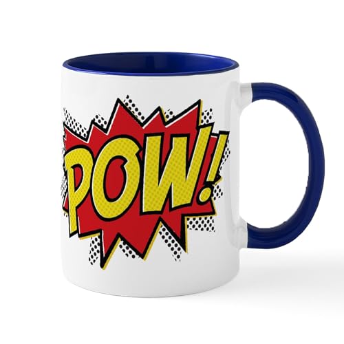 White/Navy Inside - POW! Mug