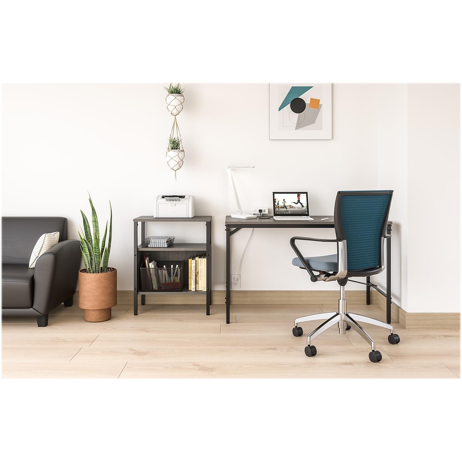 Safco Simple Storage Multi-Functional Wood Gray Storage Unit - Organizer Shelf for Home Office, Living Room & Bedroom - Perfect for Books, Decor & Supplies