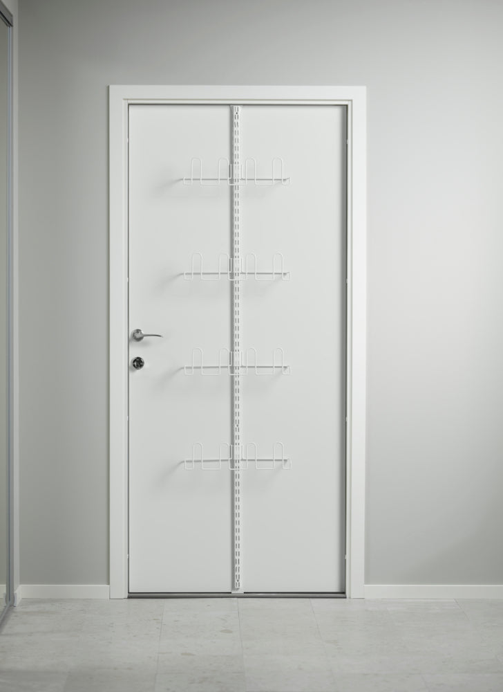 Elfa Door Shoe Storage Organizer - White Hanging Closet Organizer Holds 8 Pairs of Shoes - Perfect for Small Spaces & Closet Organization
