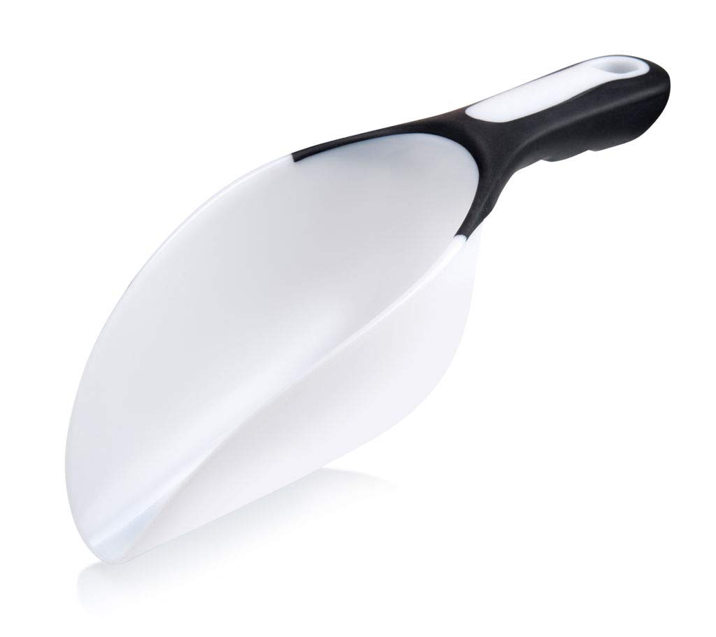 Stainless Steel Large Scooper for Dry Goods - 1-Pack Ice Scoop for Ice Machine, Flour & Coffee Measuring Scoop - Dishwasher Safe Pet Food Scoop for Dog & Cat - Perfect for Kitchen, Pantry, Baking & Coffee Brewing