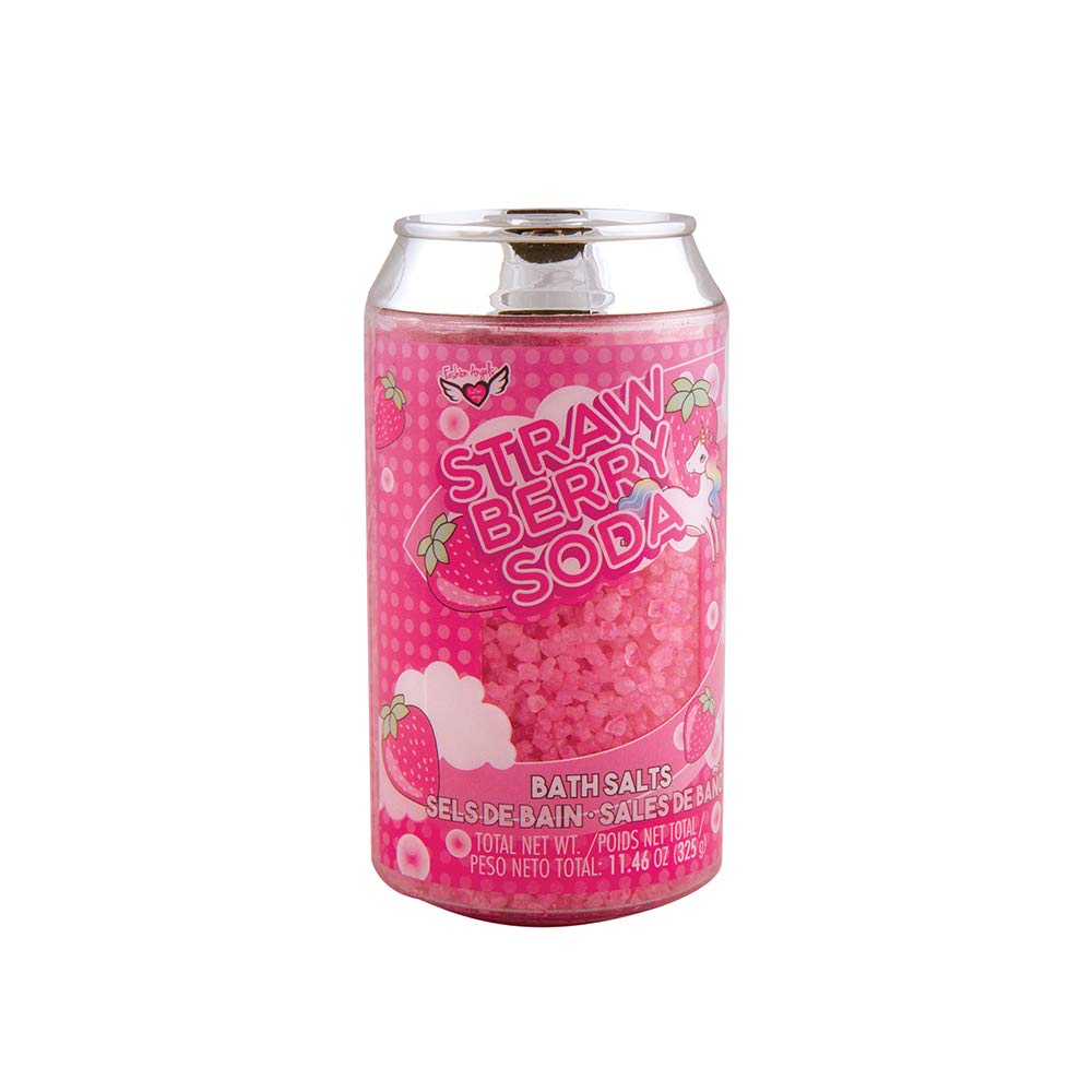 Fashion Angels Strawberry Scented Soda Can Bath Salts 77535 | Relaxing Strawberry Bath Soak for Spa, Self-Care & Gift Ideas