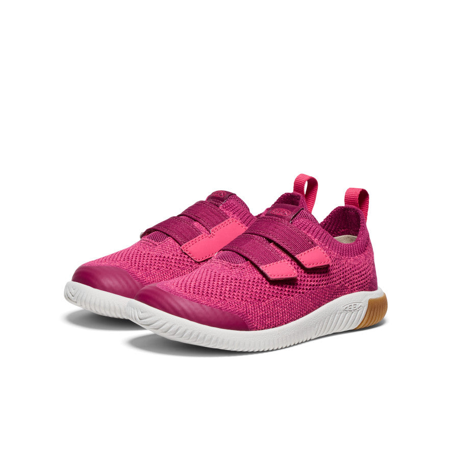 Little Kids' KNX Knit Double Strap Sandals - Beaujolais/Raspberry | Comfortable & Stylish Toddler Shoes for Playtime & Outdoor Adventures
