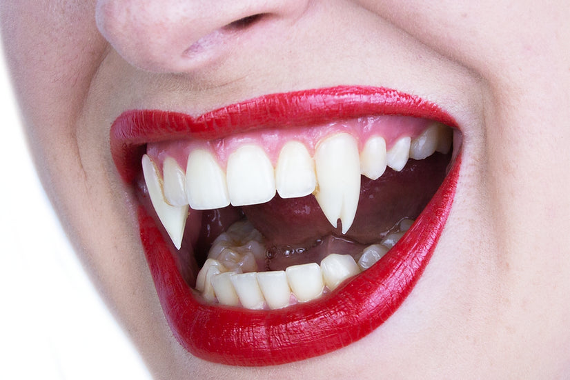 Scary Vampire Fangs - Viper Split Deluxe Halloween Costume Teeth for Cosplay, Horror Parties & Movie Props