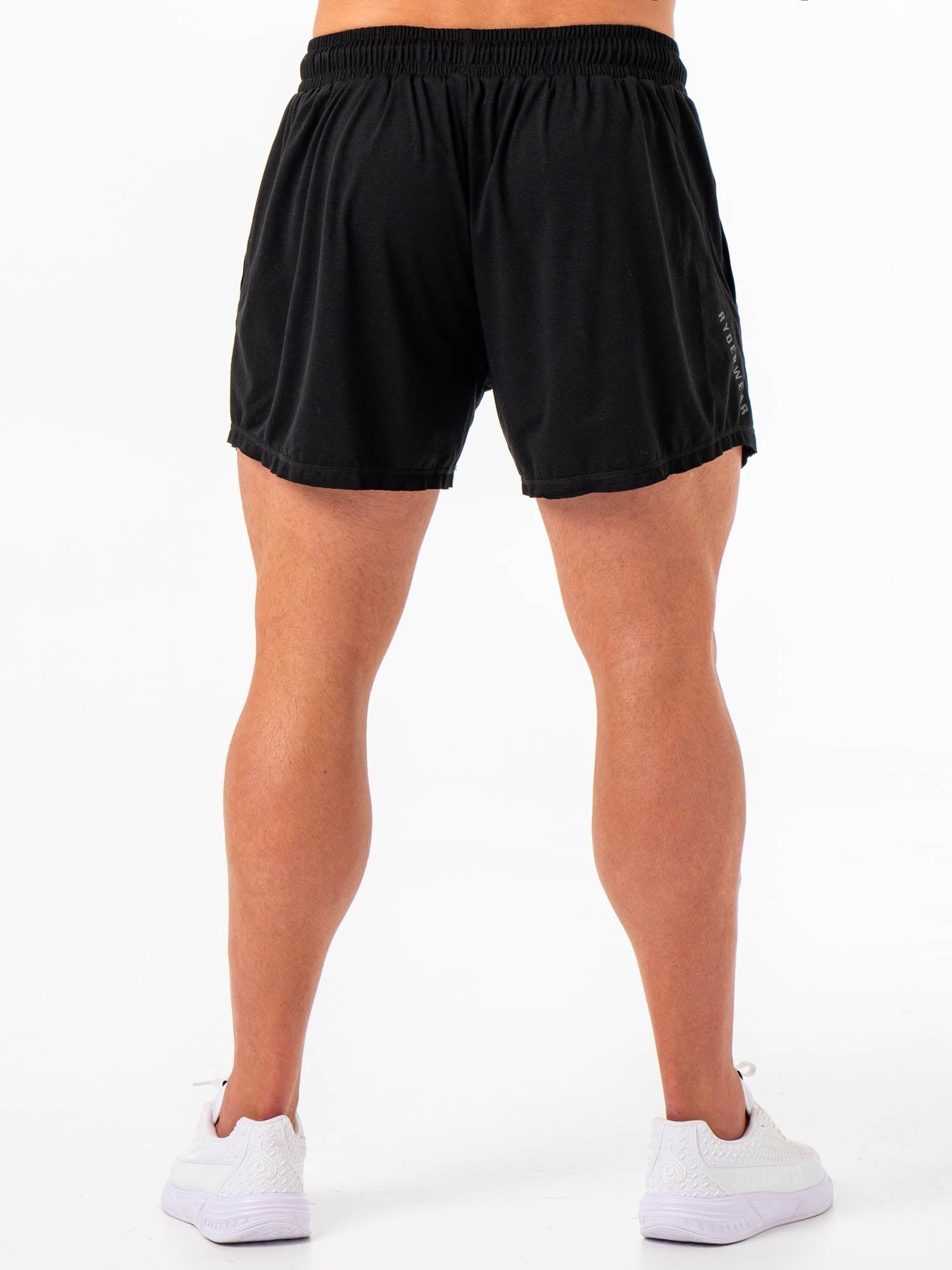 Men's Iron Arnie Workout Shorts - Black - Gym, Running & Training Shorts for Fitness & Active Lifestyle