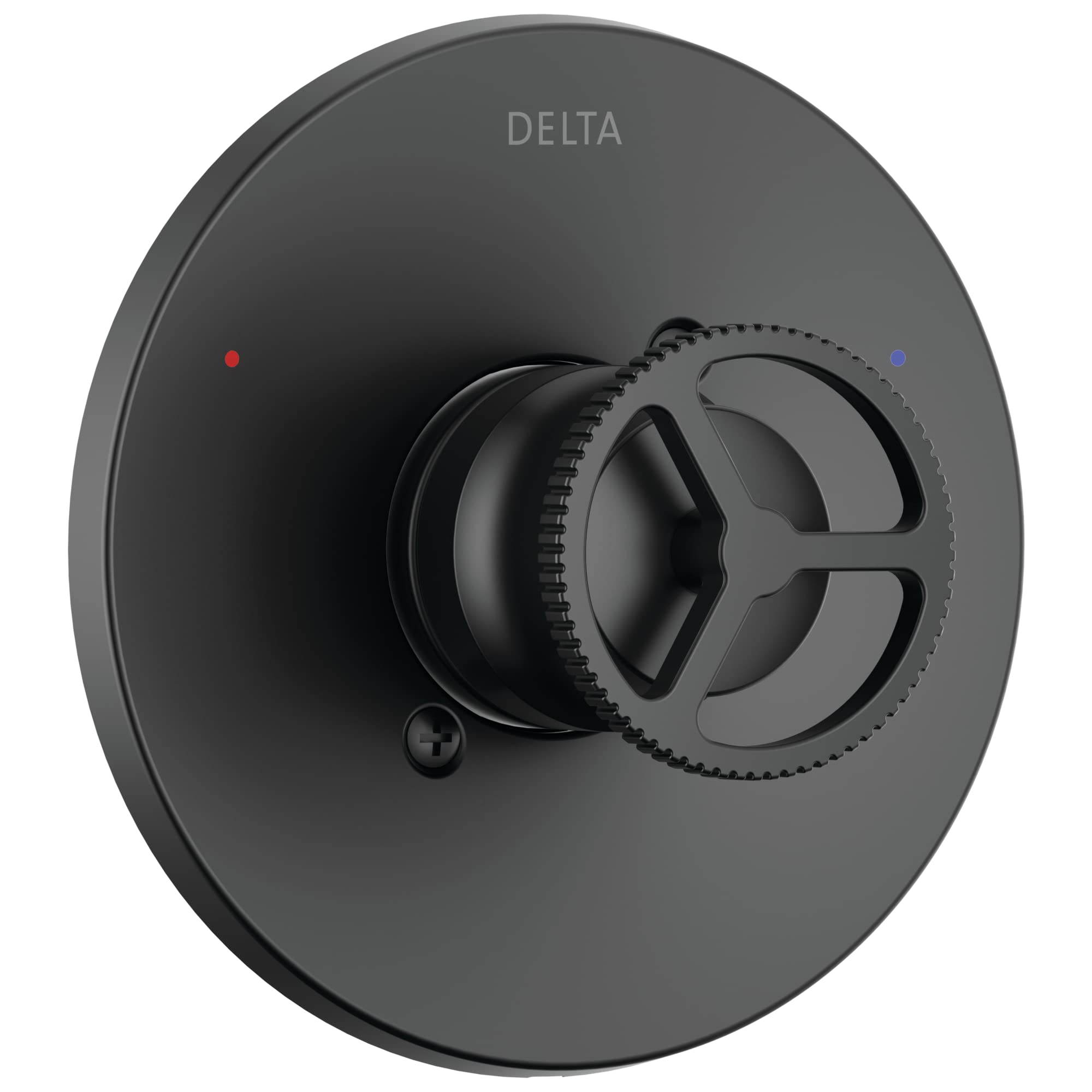 Delta Trinsic Matte Black Shower Valve Trim Kit - T14058-BL - Replacement Handle for Black Shower Systems & Faucets - Modern Bathroom Upgrade (Valve Not Included) - Perfect for Home Renovation & Spa-Like Shower Experience