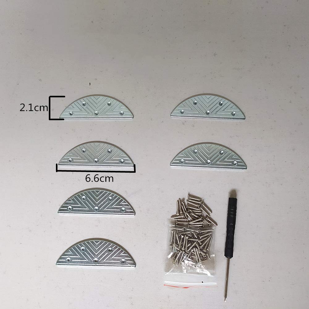 Heel Repair Kit - Metal Heel Plates, Nails & Semicircular Pads for Shoe Sole Restoration | Perfect for Boots, Dress Shoes & High Heels Repair