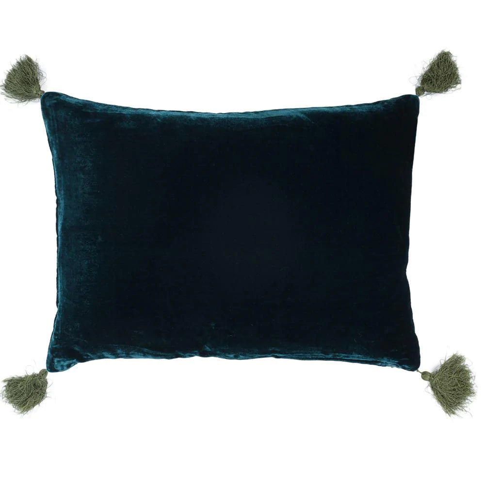 Blue Coral Pompom Silk Velvet Fabric - Soft & Luxurious for Dresses, Curtains & Home Decor