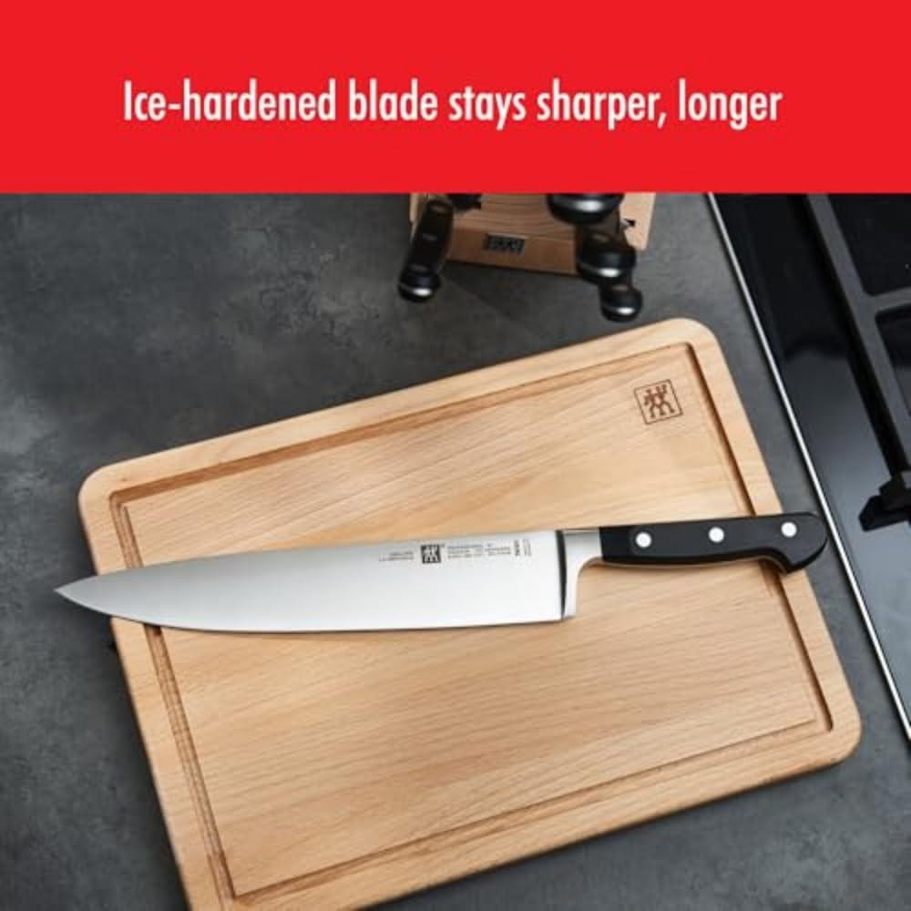 ZWILLING Professional S 10-inch German Chef's Knife - Razor-Sharp High Carbon Stainless Steel Blade, Dishwasher Safe - Perfect for Slicing, Dicing, and Chopping Vegetables, Meat, and Herbs in Professional Kitchens & Home Cooking