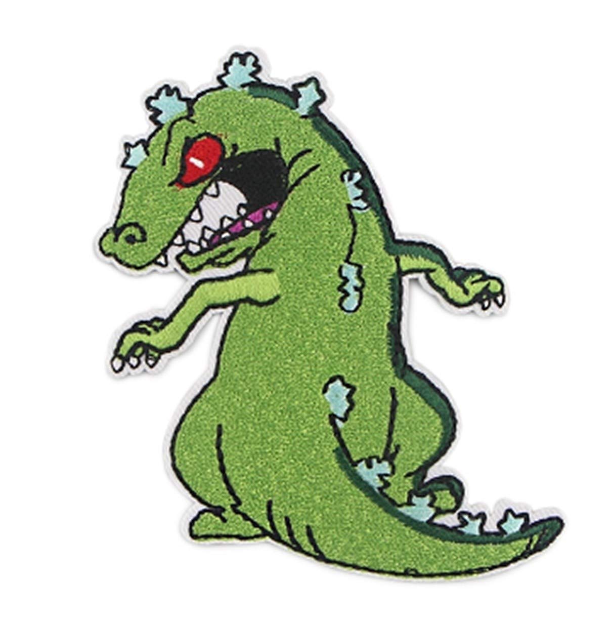 Rugrats Reptar Angry Dinosaur Embroidered Iron-On Patch (4