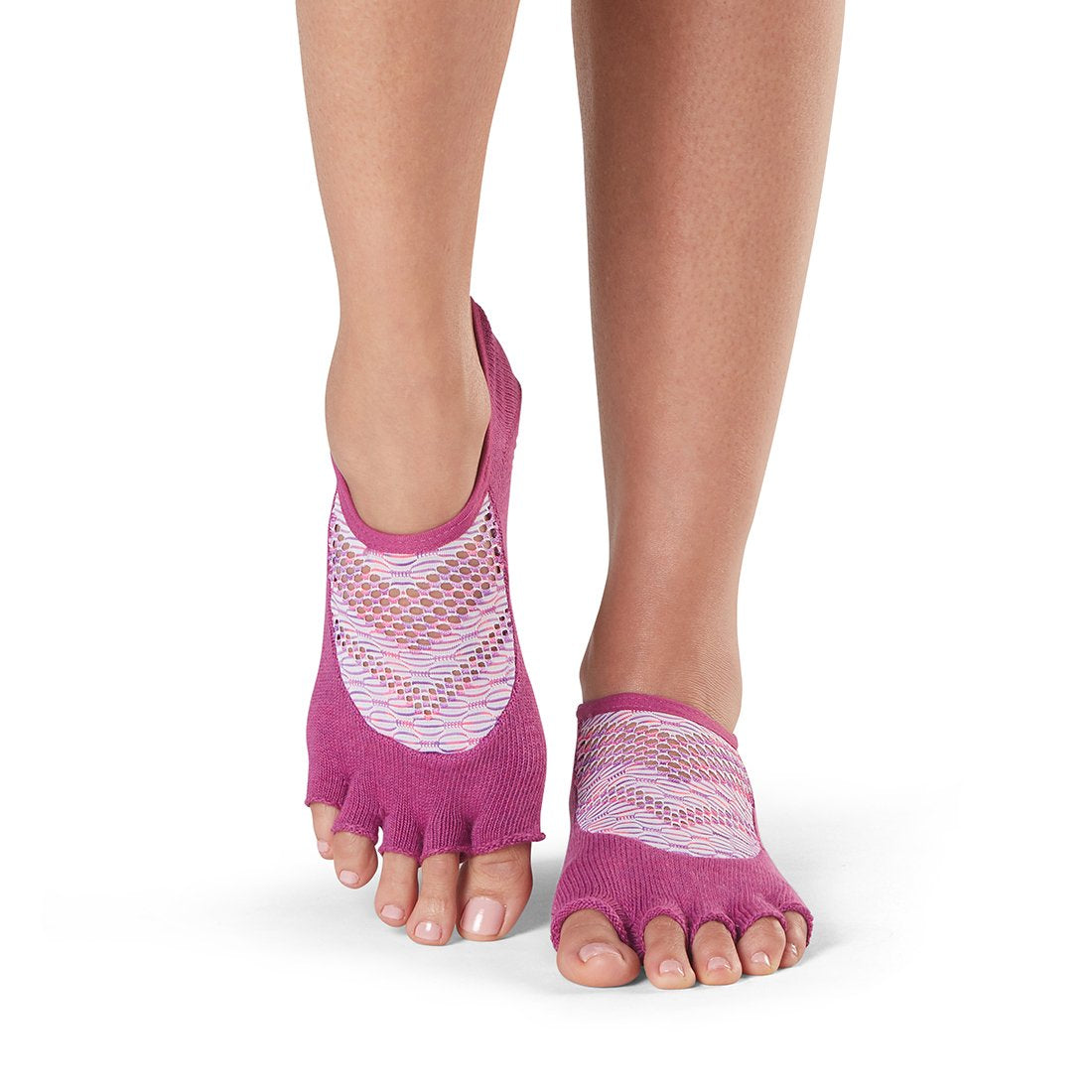 ToeSox Half Toe Luna Grip Socks - Non-Slip Yoga Socks for Pilates, Barre & Dance - Ideal for Studio Workouts & Home Fitness