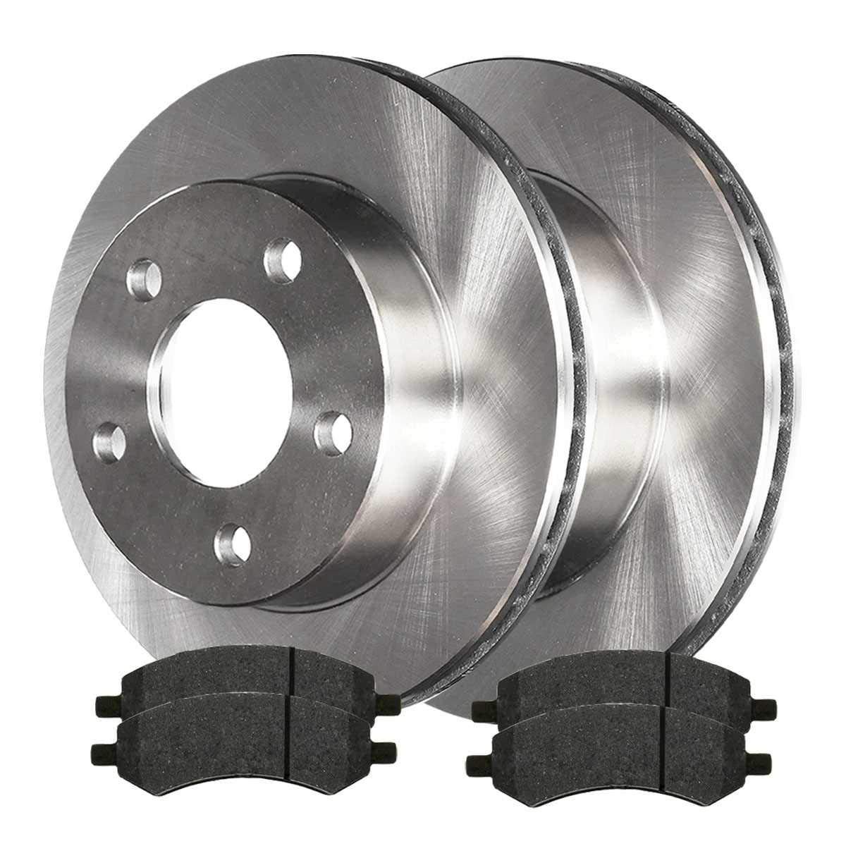 2005-2009 2010 2006-2009 Front Brake Rotors and Ceramic Brake Pads Set - High Performance Replacement for Smooth Braking | Perfect for Daily Commuting, Highway Driving & Off-Road Adventures