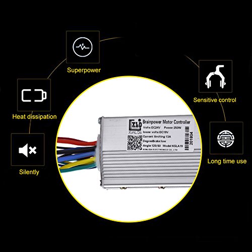 Brushless Motor Controller for E-Bike - Aluminum Alloy Speed Controller with Sensitive Braking & Direction Control | Perfect for Commuting, Mountain Biking & Electric Scooter Upgrades