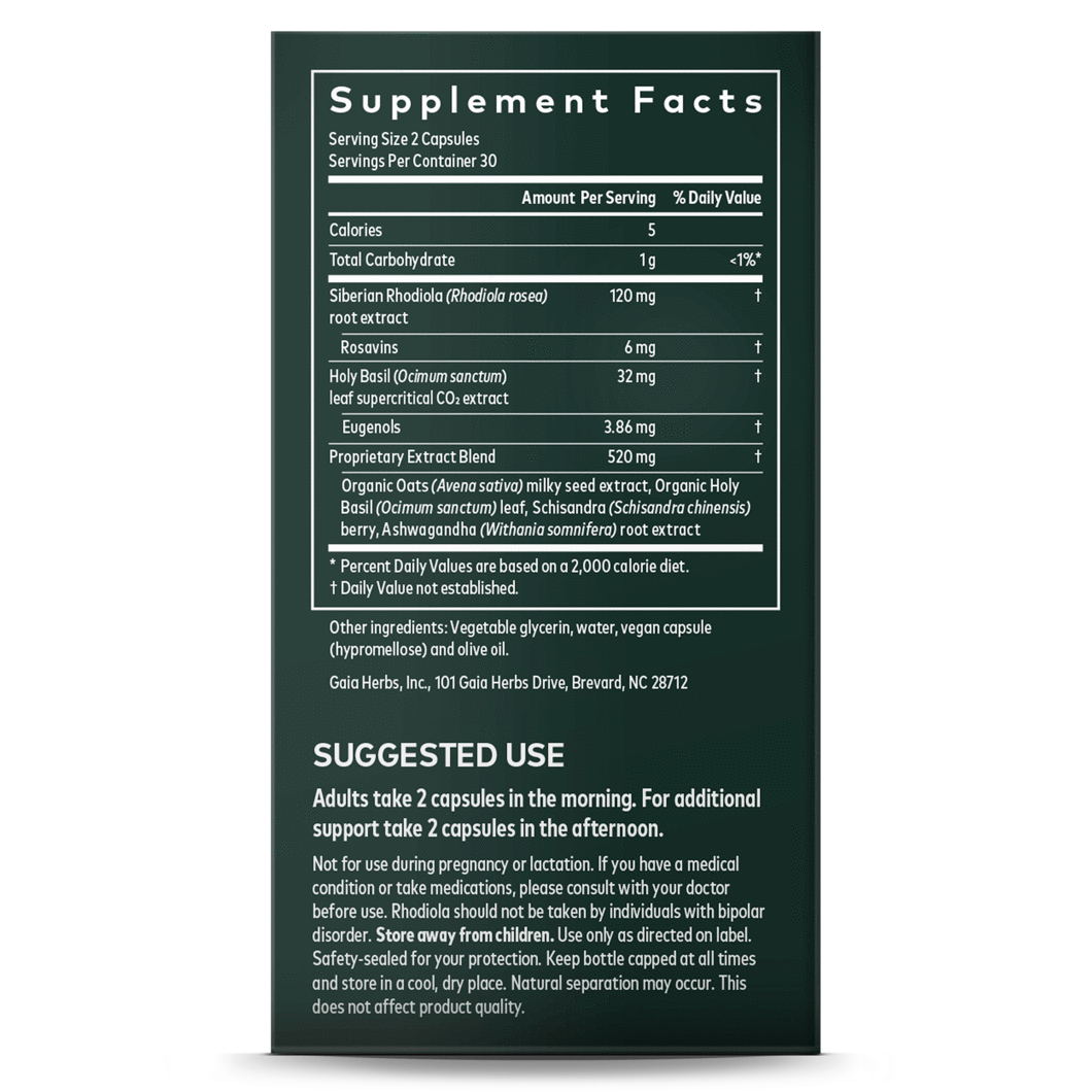 Adrenal Health® Daily Support Supplement for Stress Relief & Energy Boost - Natural Adrenal Gland Support for Fatigue & Cortisol Balance - Perfect for Busy Professionals & Active Lifestyles