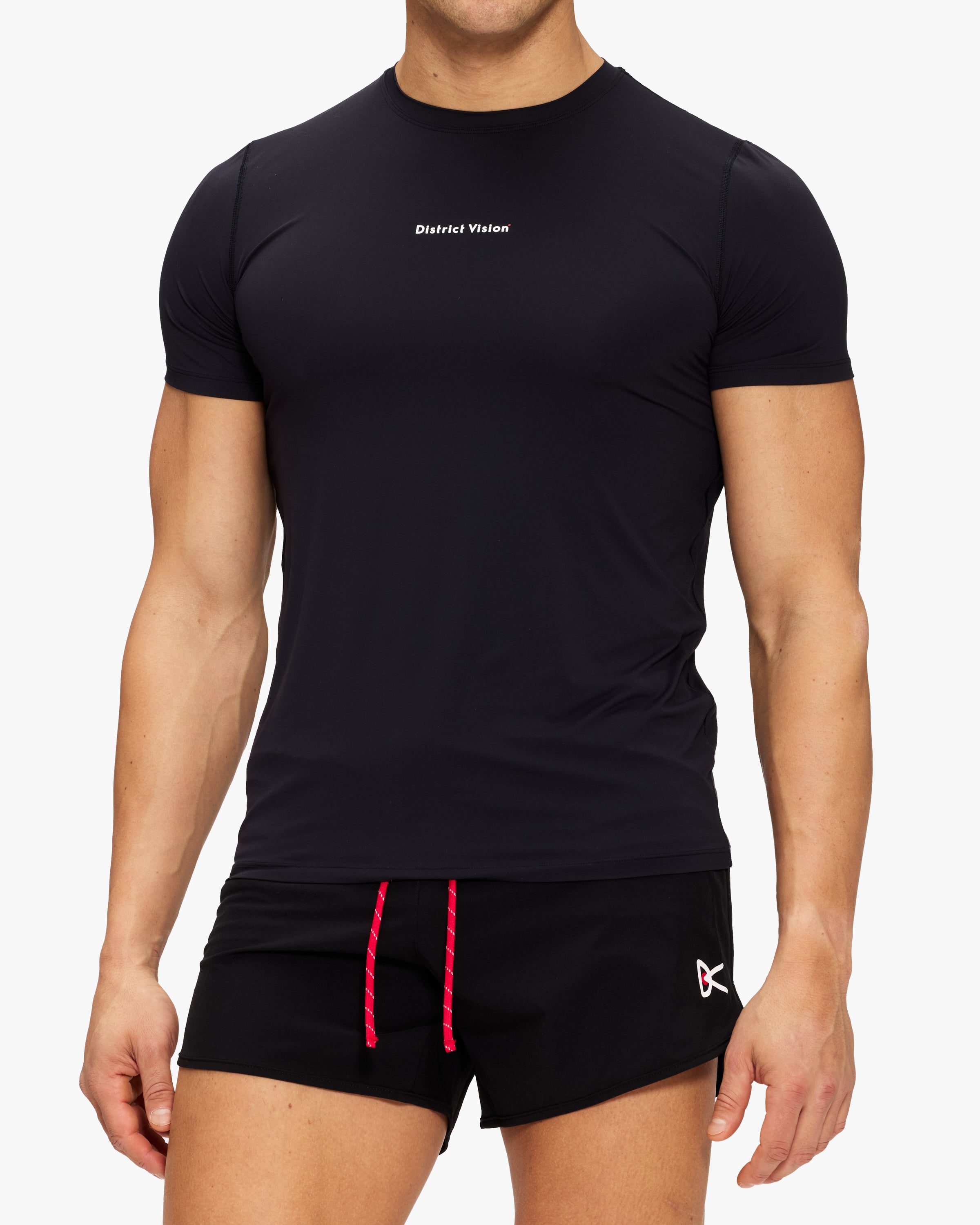 District Vision Ultralight Aloe Short Sleeve T-Shirt - Moisture-Wicking & Breathable Men's Running Top for Outdoor Workouts & Summer Activities