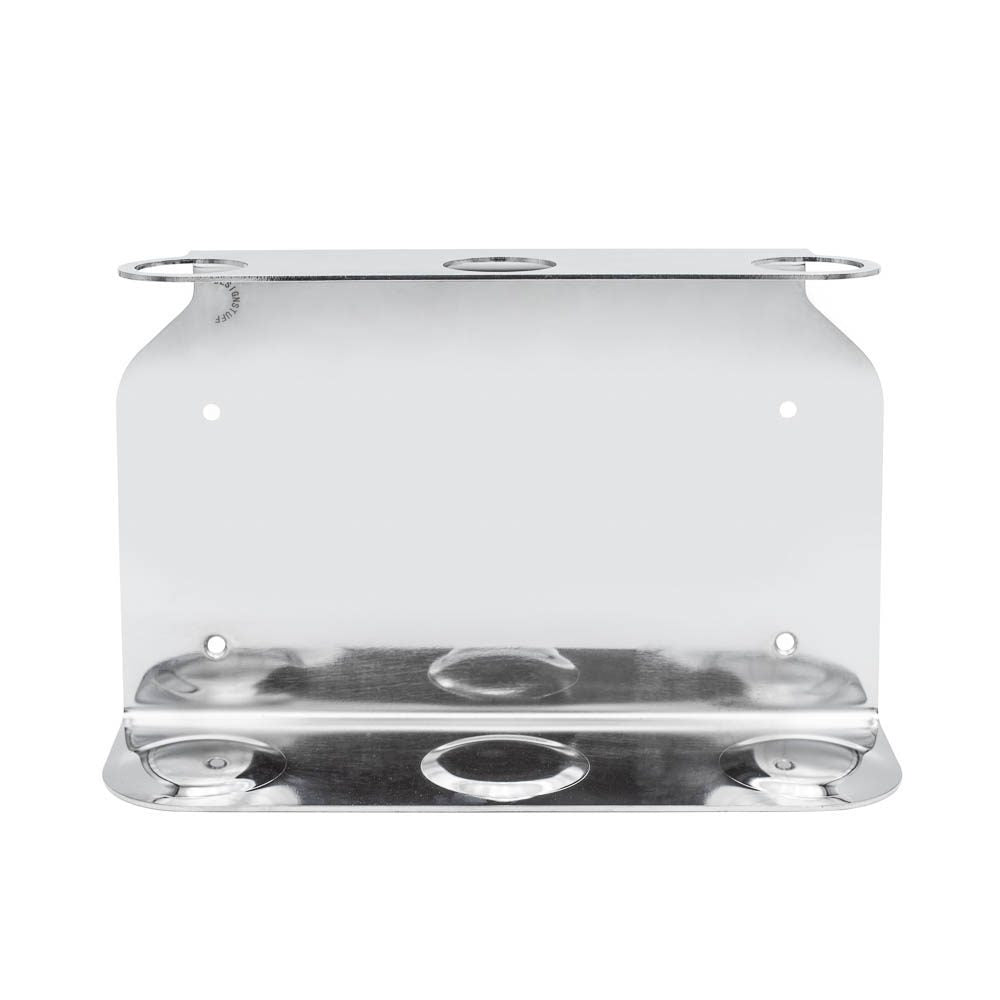 Triple Soap Dispenser Holder - Chrome Finish for Bathroom & Kitchen Organization | Modern Soap Pump Stand for Countertop | Perfect for Home, Office, and Salon Use