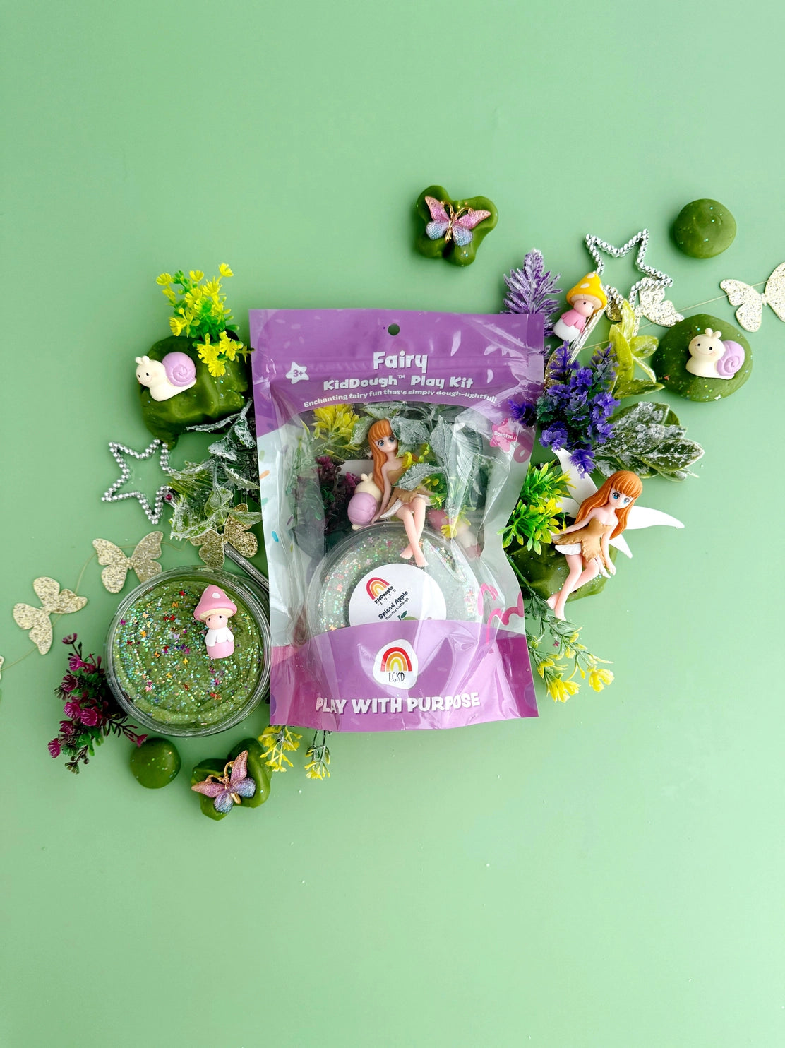 Kiddough Fairy Play Kit - Magical Pretend Play Set for Kids - Perfect for Imaginative Play, Dress-Up & Storytelling at Home or Preschool