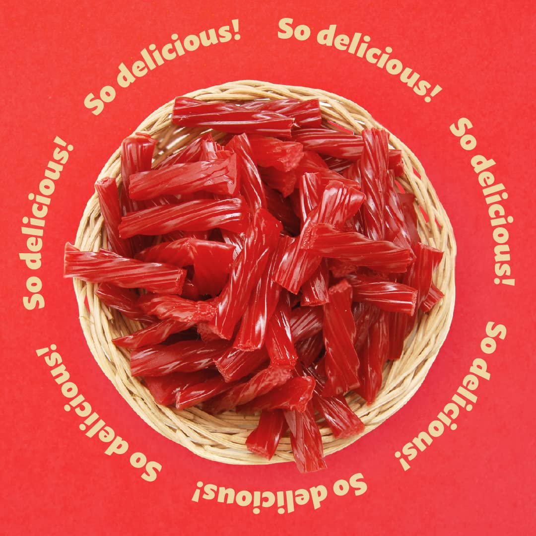 Strawberry Twists Licorice Candy - 2 Pound Bulk Bag | Sweet & Chewy Red Licorice for Parties, Movie Nights & Snacking