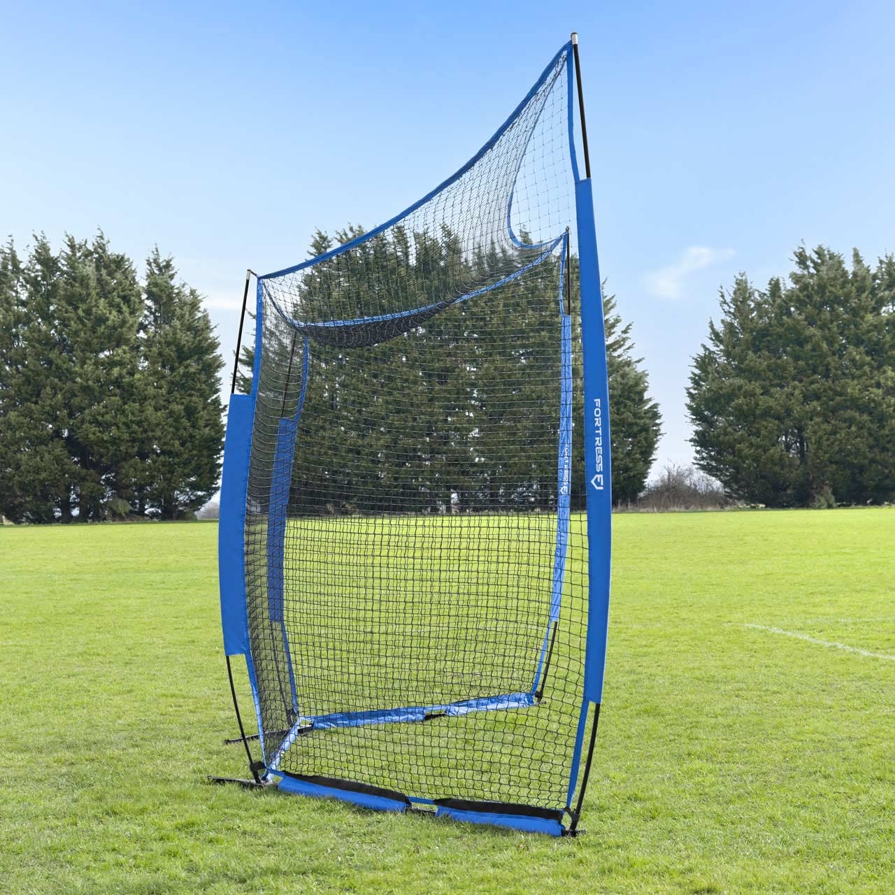 FORTRESS Baseball Pop-Up Backstop Net - Portable Pitching & Batting Practice Net for Baseball & Cricket Training | Heavy-Duty Sports Equipment for Backyard, Field & Indoor Use