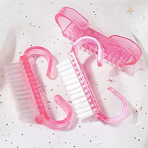 FAMEZA 6-Piece Nail Brush Set for Hand & Foot Care - Acrylic Nail Scrubber, Manicure & Pedicure Tool with Ergonomic Handle - Perfect for DIY Nail Art, Home Salon, and Professional Use