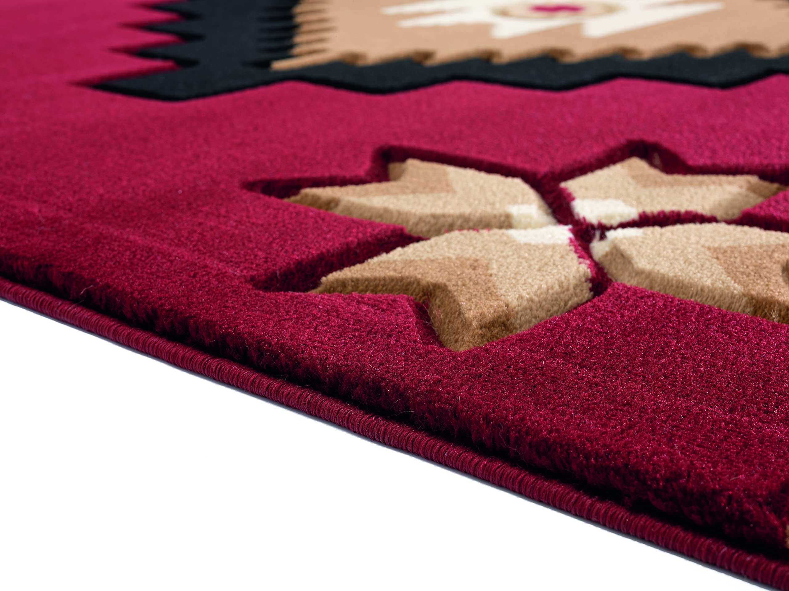 United Weavers of America Bristol Caliente Burgundy Round Area Rug 7'10