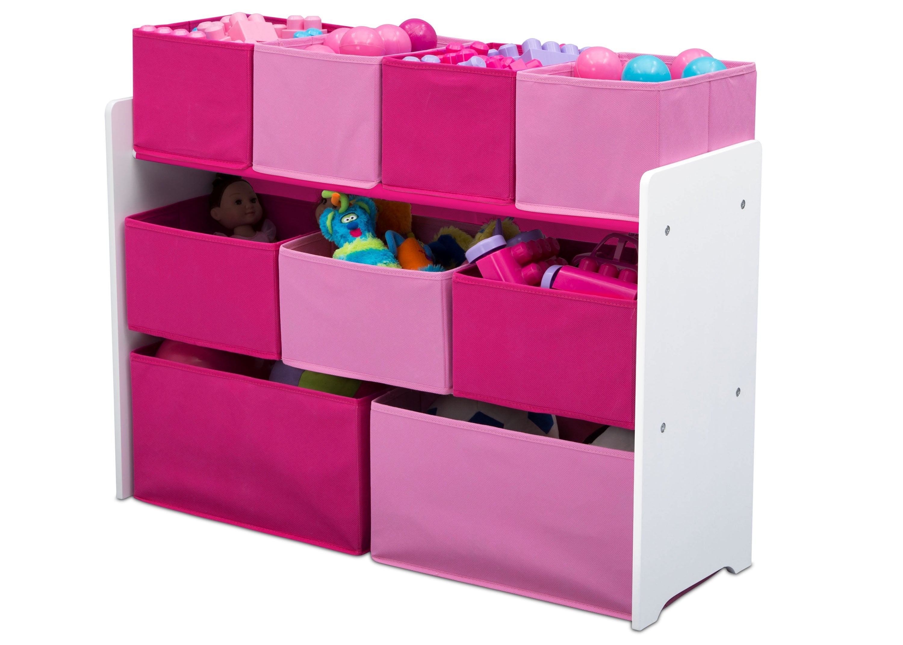 Deluxe Multi Bin Toy Organizer with Storage Bins - Kids Room Organization Solution for Toys, Books & Crafts - Perfect for Playrooms, Daycares & Home Storage