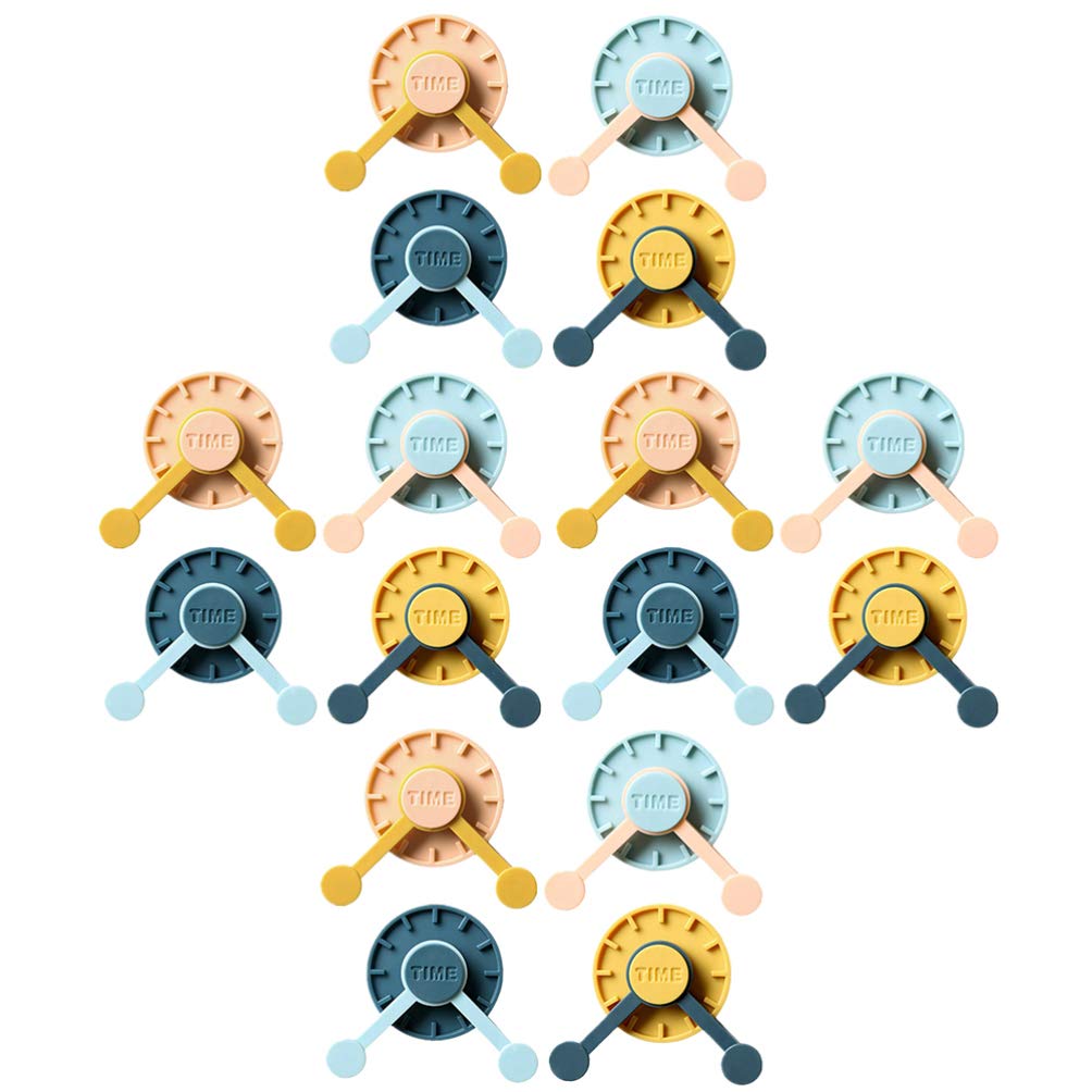16-Pack Cabilock No Trace Adhesive Hooks - Strong Sticky Wall Hooks for Home Decor, Bathroom, Kitchen & Door Organization - Damage-Free Hanging Solution for Towels, Keys, Coats & More