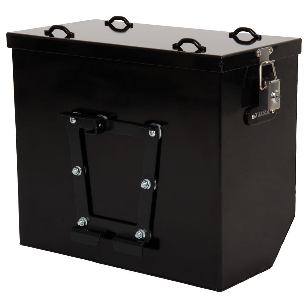 Polaris RZR XP 4 1000 (2014-2021) TUSK UTV Quick Release Cargo System - Medium Black Bed Mounted Storage Box for Off-Road Adventures & Gear Organization