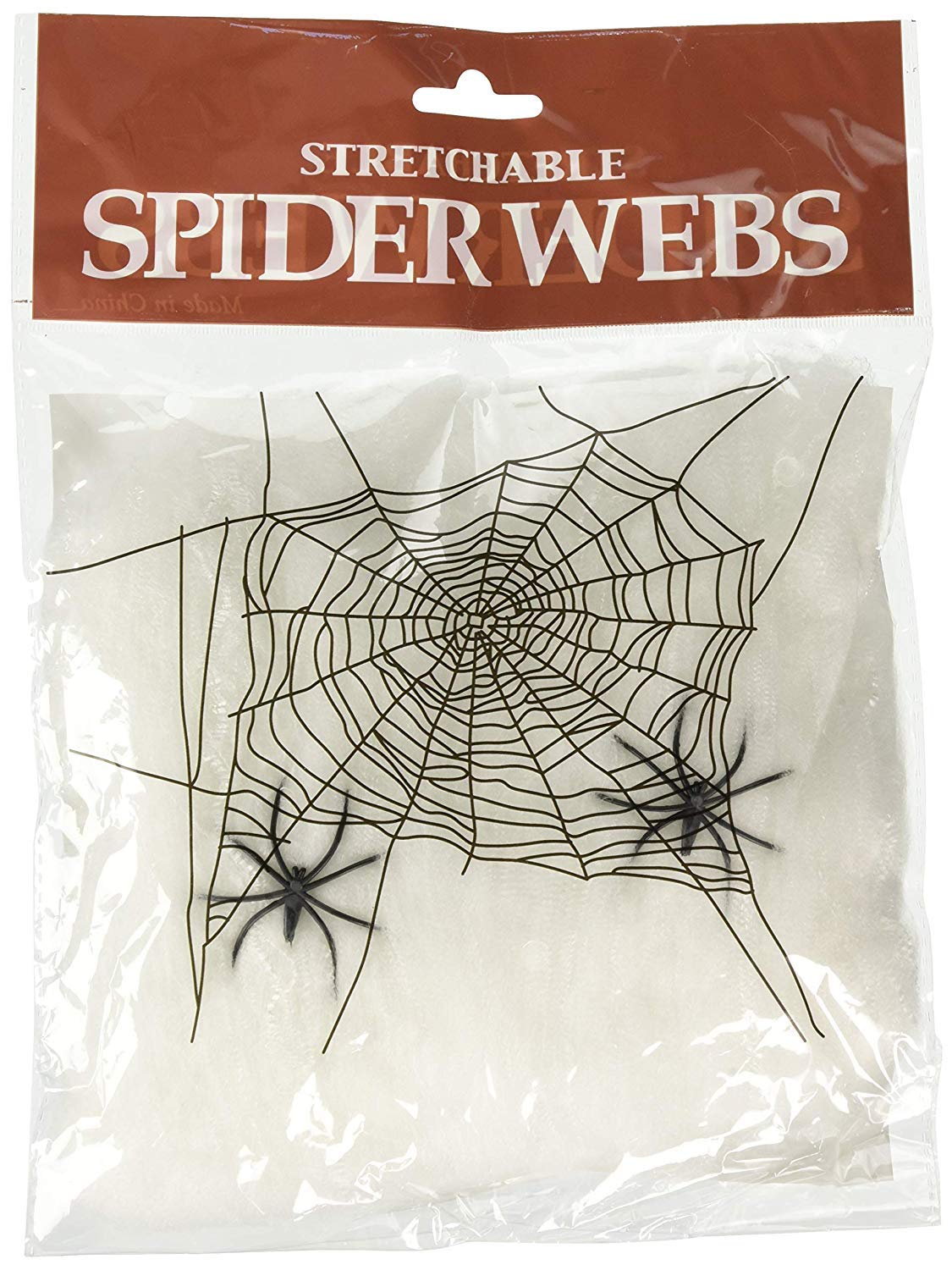 12 Pack Stretchable Spider Web Decor with Fake Spiders - Halloween Party Decorations, Haunted House Props, Outdoor & Indoor Scary Decor