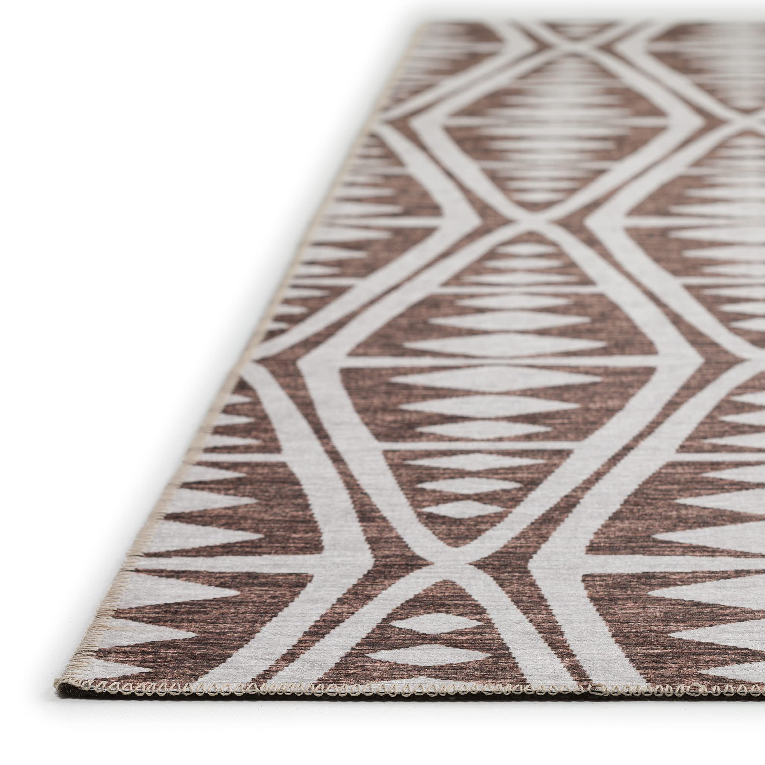 Addison Rugs Yuma AYU36 Brown 8' x 10' Area Rug - Soft & Durable Living Room Carpet for Home Decor | Perfect for Bedroom, Dining Room & Office