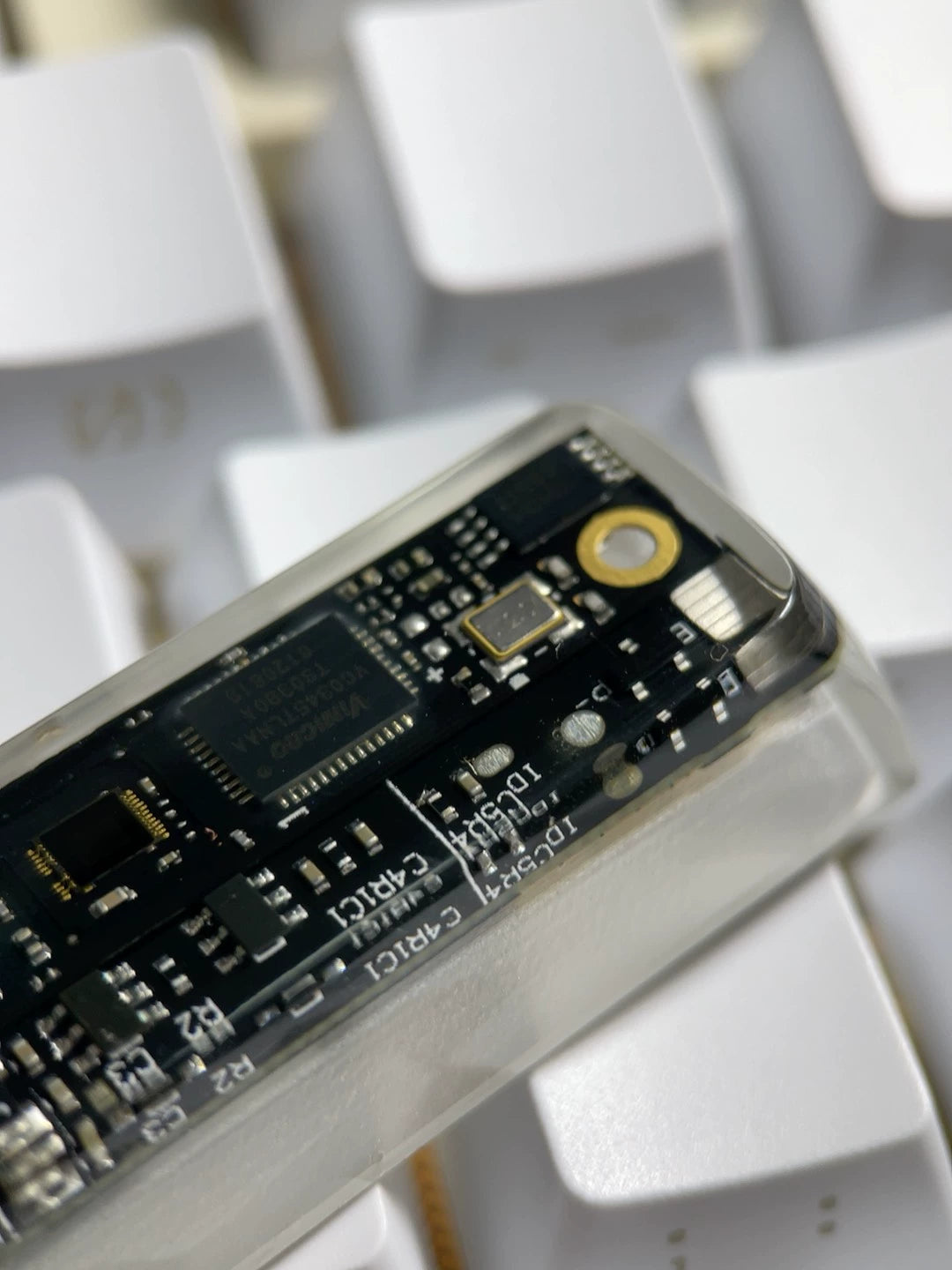 Custom 2.75U Right Shift Circuit Board Keycap - Resin Encapsulated Mechanical Keyboard Key for Gaming & Typing - Perfect for PC, Mac & Custom Keyboard Enthusiasts