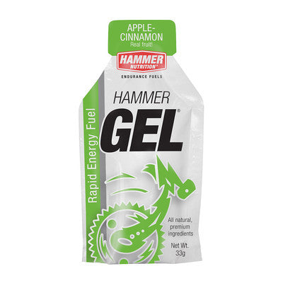 Hammer Energy Gel 33g - Apple Cinnamon Flavor - Fast-Acting Sports Nutrition for Running, Cycling & Endurance Athletes - Natural Energy Boost