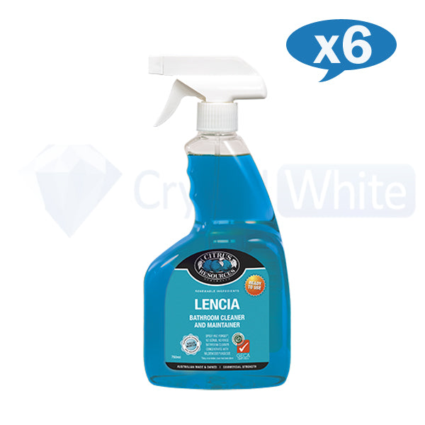 Citrus Resources Lencia Bathroom Cleaner & Maintainer | All-Natural Bathroom Cleaning Solution | Removes Soap Scum, Hard Water Stains | Perfect for Showers, Tubs, Tiles & Sinks