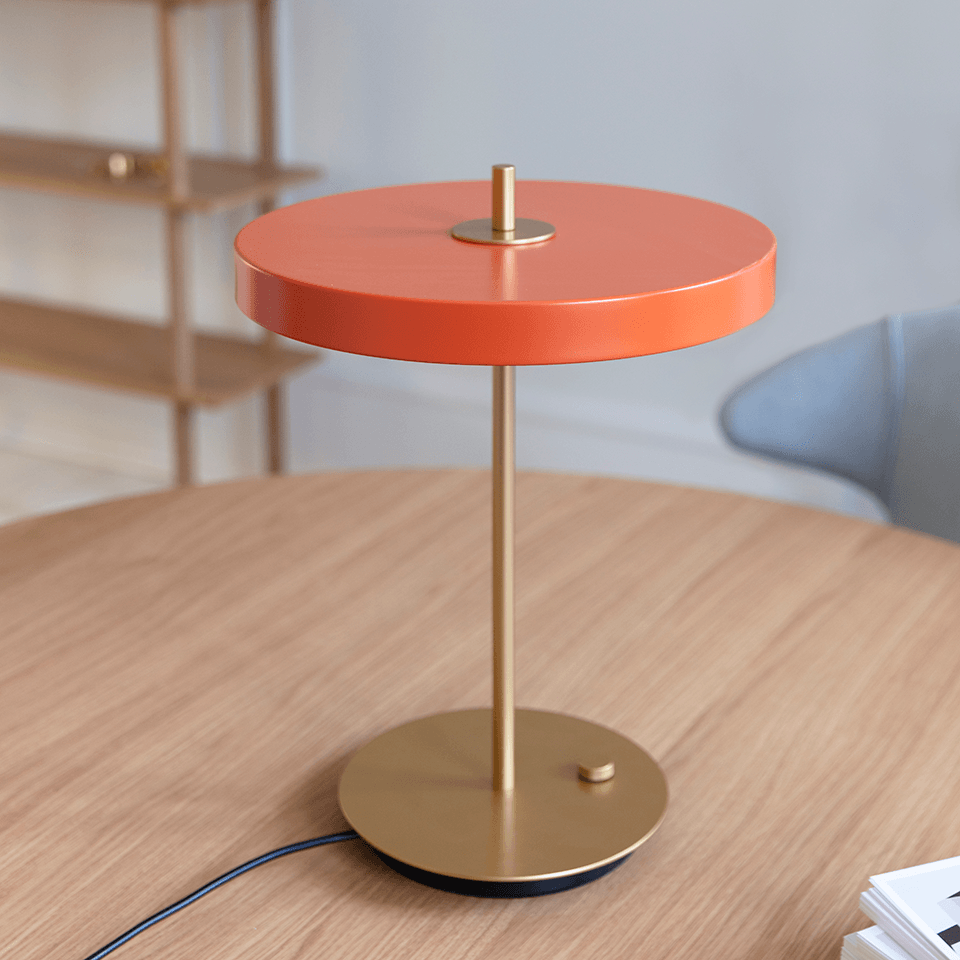 Asteria Modern LED Table Lamp - Adjustable Brightness, 3 Color Temperatures, USB Charging Port - Perfect for Bedroom, Living Room, Office & Study Desk Lighting