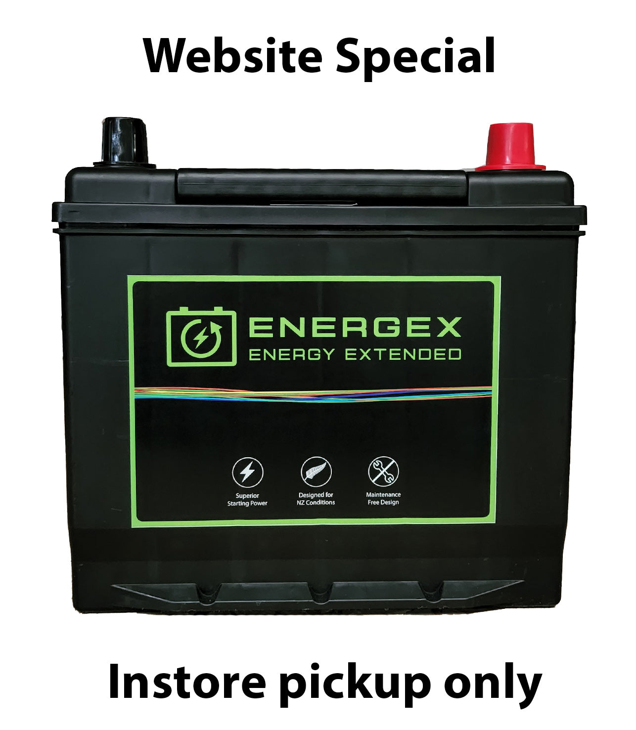 Energex Ultra High Performance 57MF/58MF Heavy Duty Car Battery - Reliable Power for Trucks, SUVs, and Off-Road Vehicles