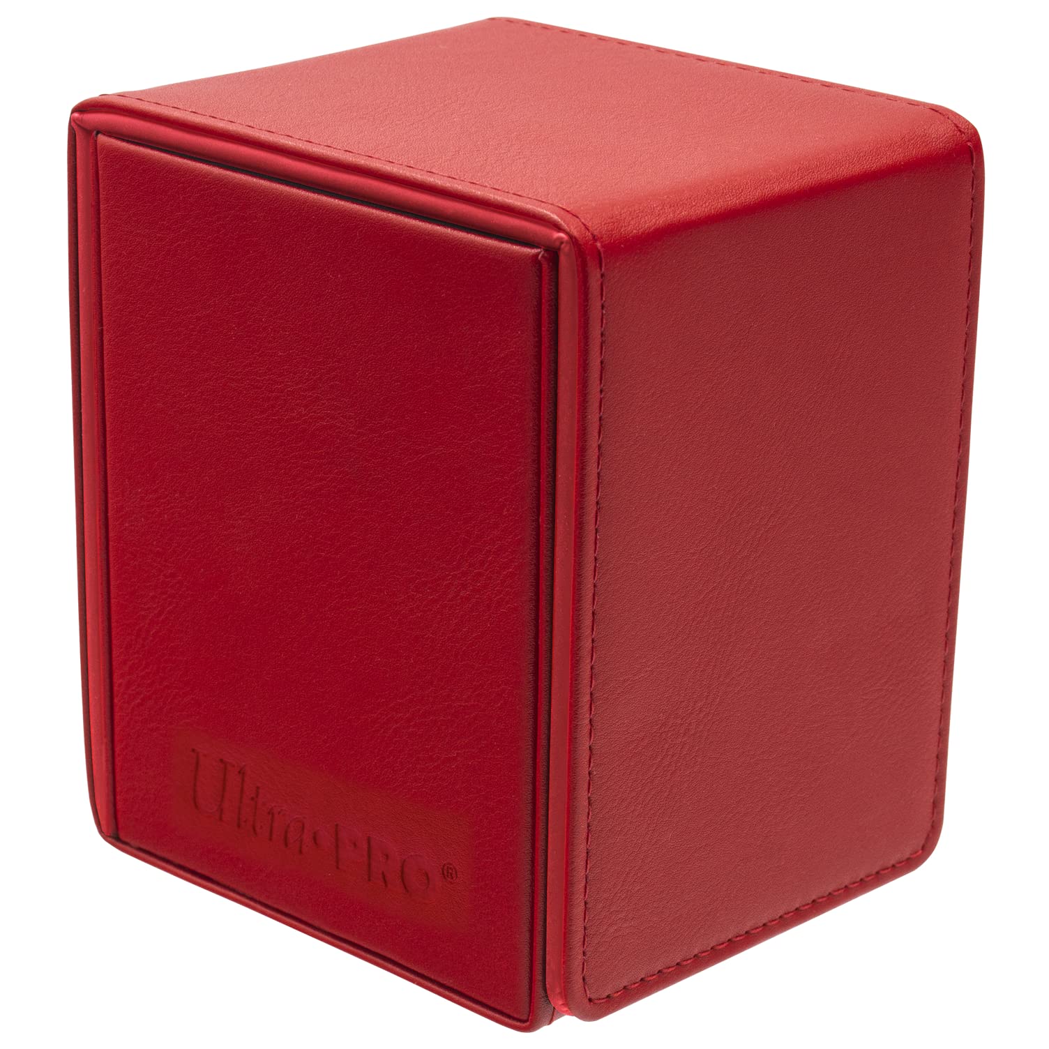 Vivid Alcove Flip Deck Box - Waterproof Storage for Playing Cards, Magic Tricks & Collectibles - Perfect for Card Games, Travel & Home Organization (Red)